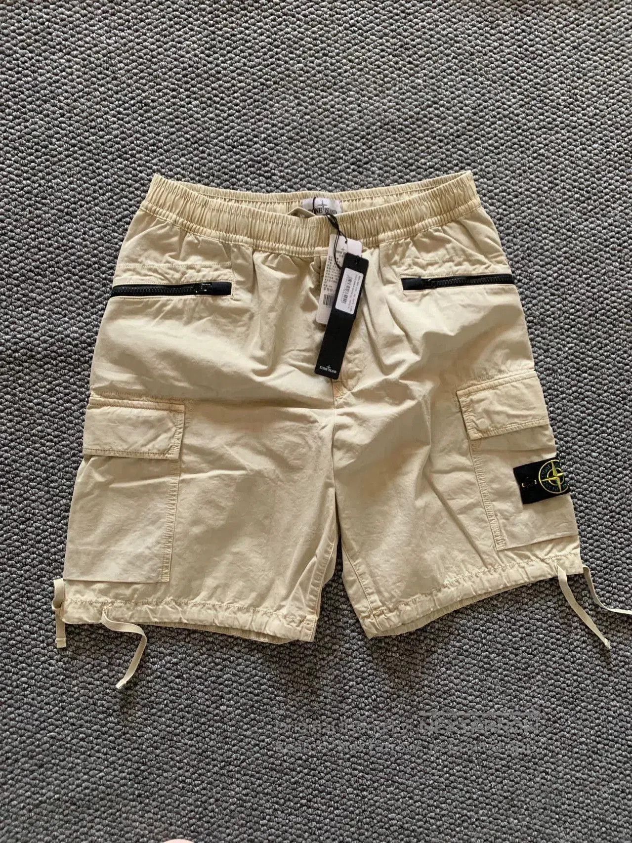 Stone Island stone island khaki washed cargo shorts. Size US 34 / EU 50 - 1 Thumbnail