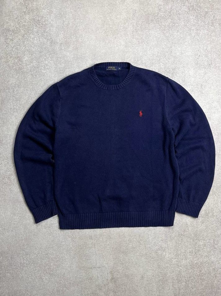 Polo Ralph Lauren × Vintage Vintage Polo Ralph Lauren Big Knit Sweater XL Size US XL / EU 56 / 4 - 1 Thumbnail
