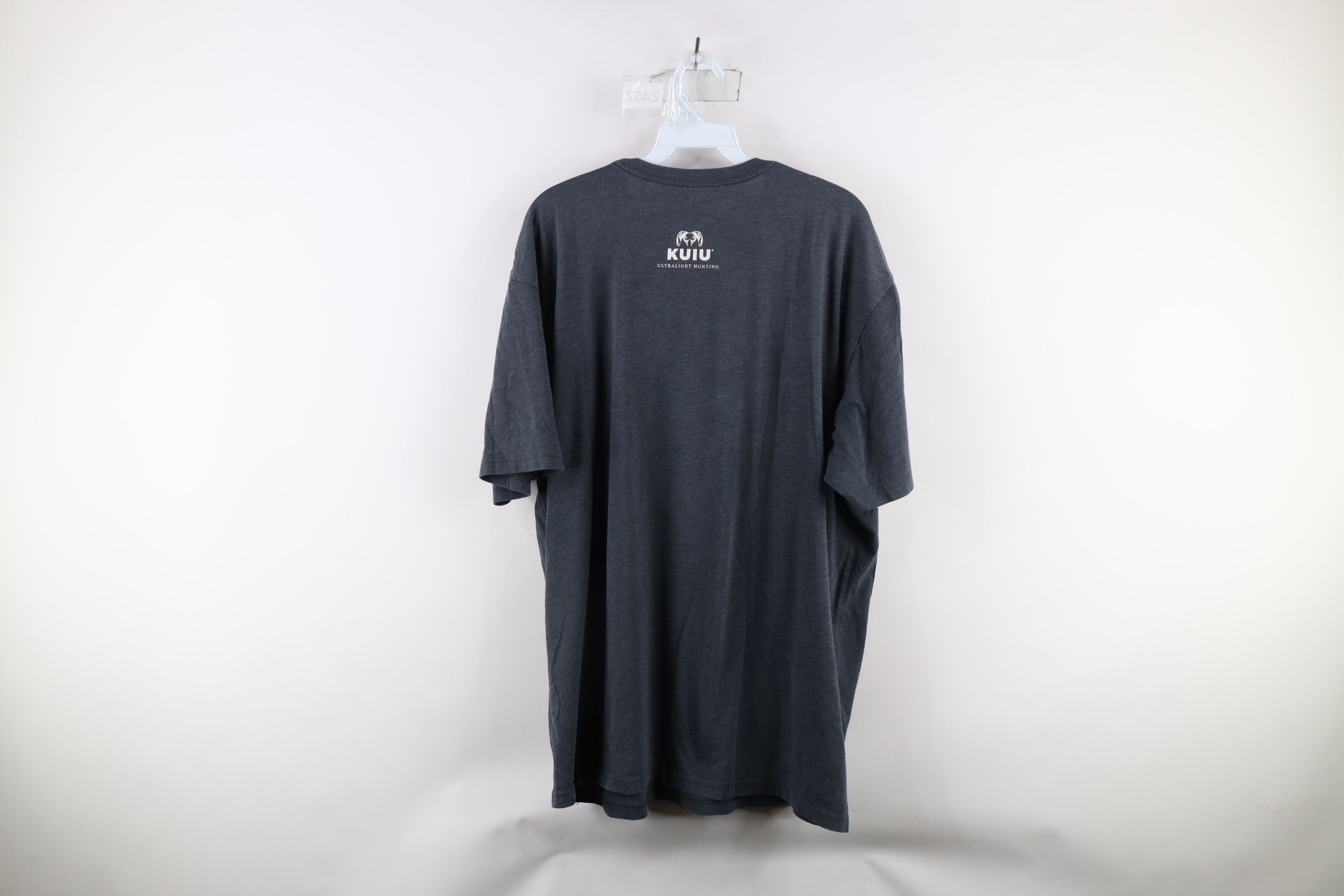 Vintage Kuiu Spell Out Ultralight Hunting Short Sleeve T-Shirt Gray Size US XXL / EU 58 / 5 - 8 Thumbnail