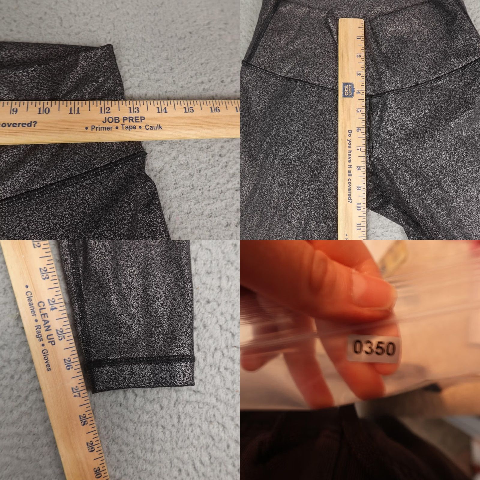 Lululemon Lululemon Leggings Womens Black 6 High Rise Luminosity Foil Yoga Gym Athletic Size 28" / US 6 / IT 42 - 8 Thumbnail
