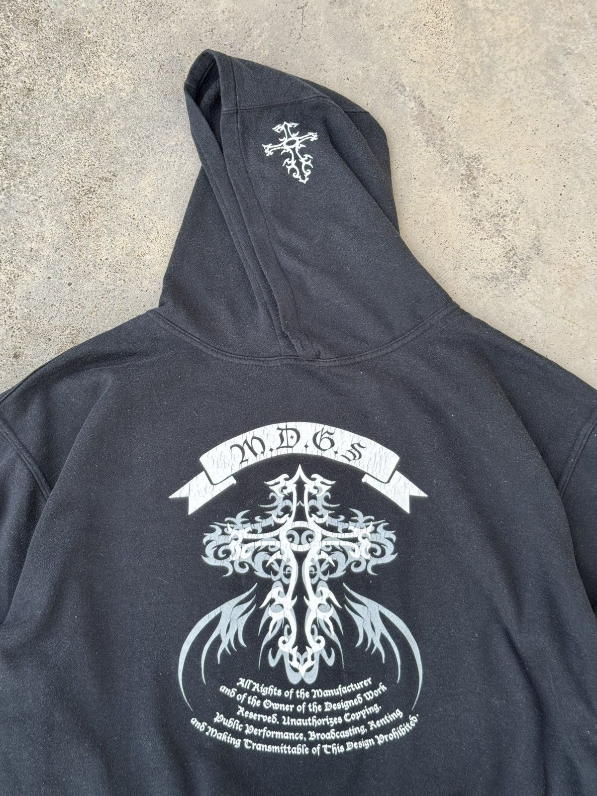 If Six Was Nine Hard Cross Wild Poems Anarchy Punk Hoodie Size US XXL / EU 58 / 5 - 2 Thumbnail
