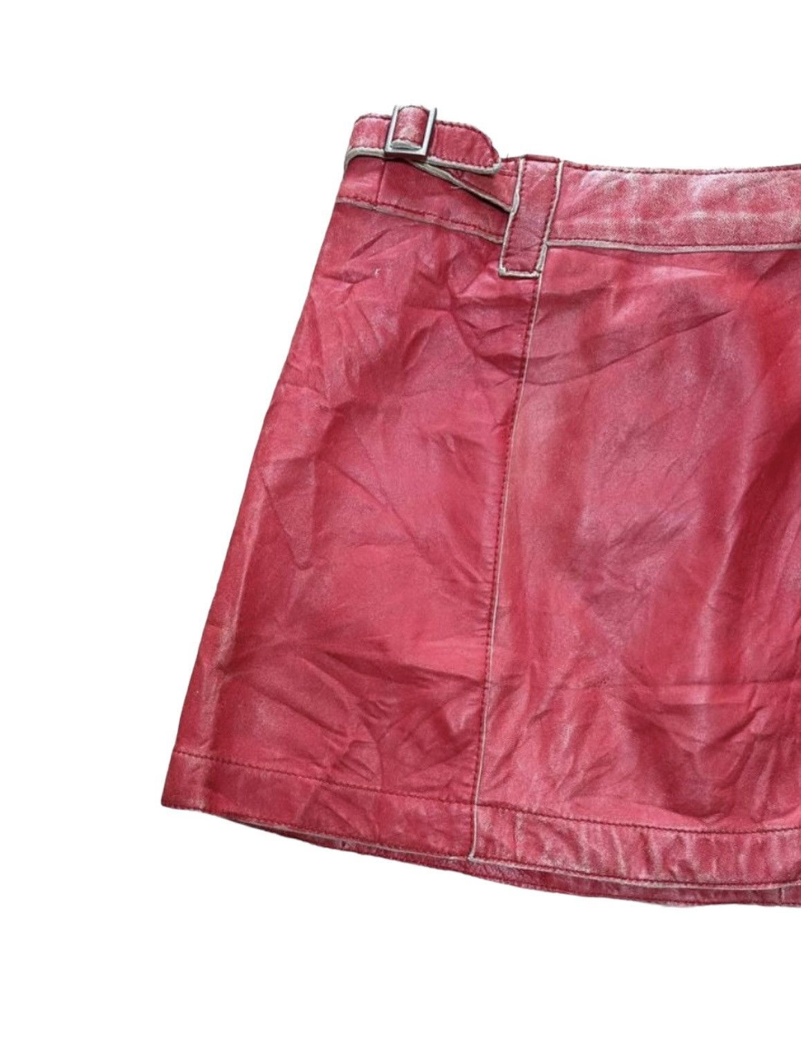 Armani Exchange A|X Leather Button With Pocket Mini Skirt Size 28" / US 6 / IT 42 - 6 Thumbnail
