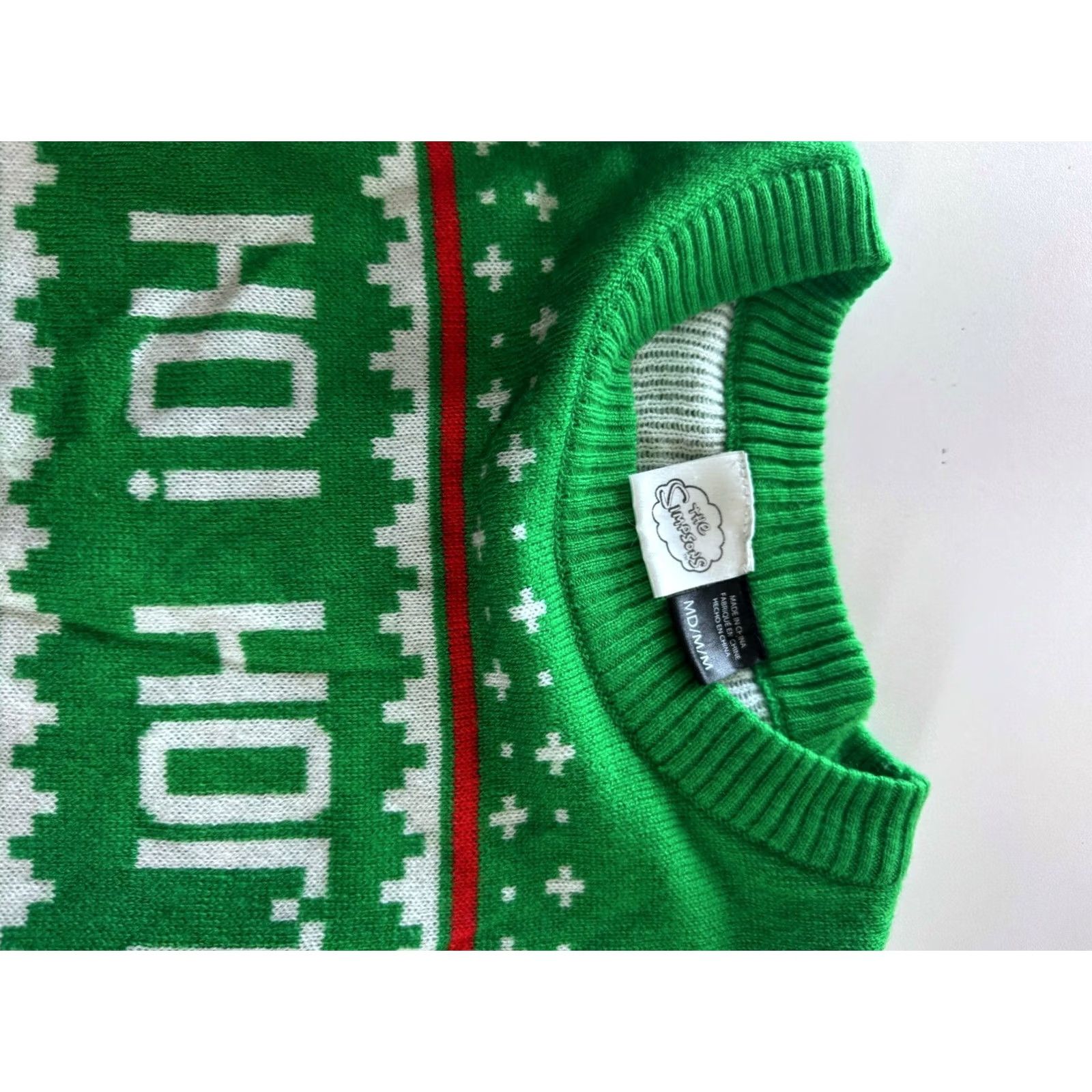 Vintage The Simpsons Ho Ho Donut Christmas SWEATER Medium M Shirt Mens Size US M / EU 48-50 / 2 - 6 Thumbnail