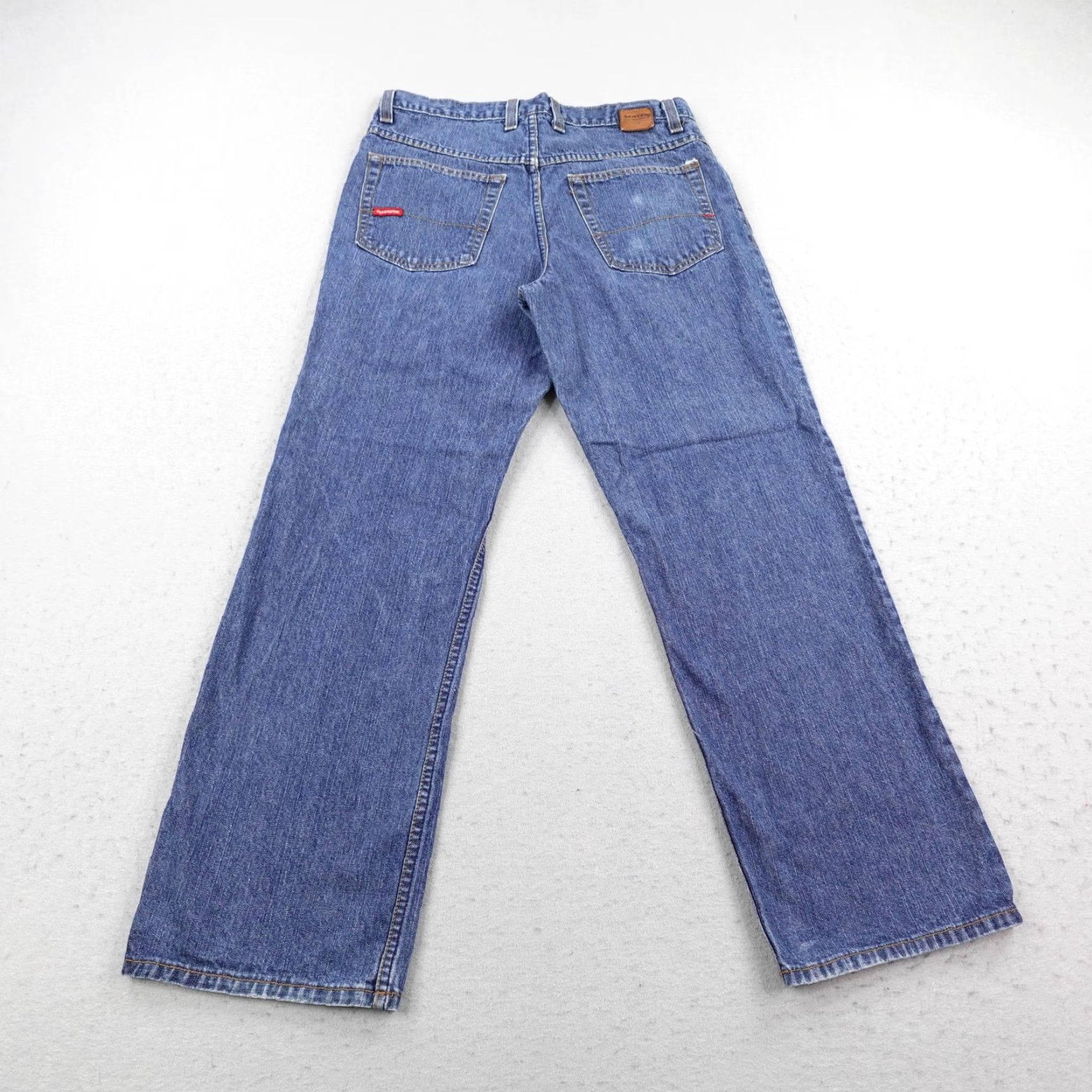 Denime VINTAGE Matix Jeans Mens 34x29 Blue Denim Button Fly Baggy Loose 90s USA Shirt? Size US 34 / EU 50 - 6 Thumbnail