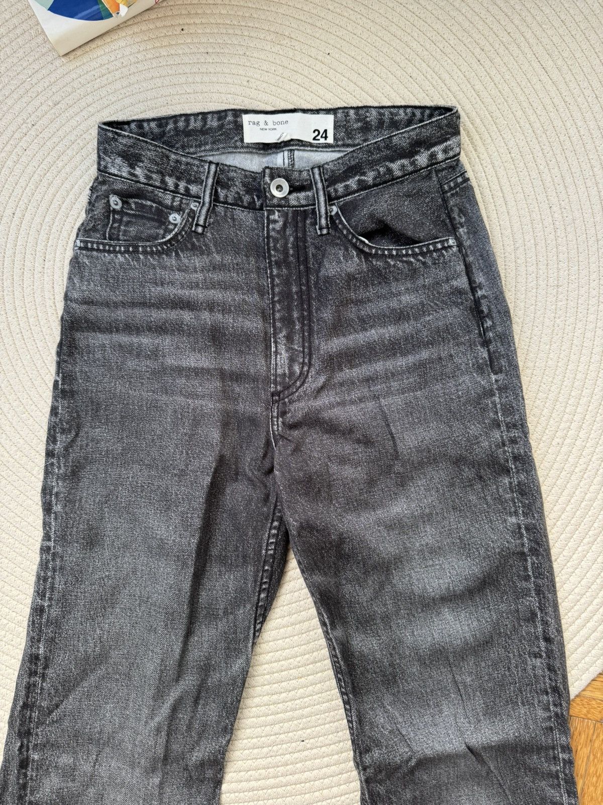 Rag & Bone Rag and bone feather light super comfy jeans 24 black/grey Size 26" / US 2 / IT 38 - 3 Thumbnail