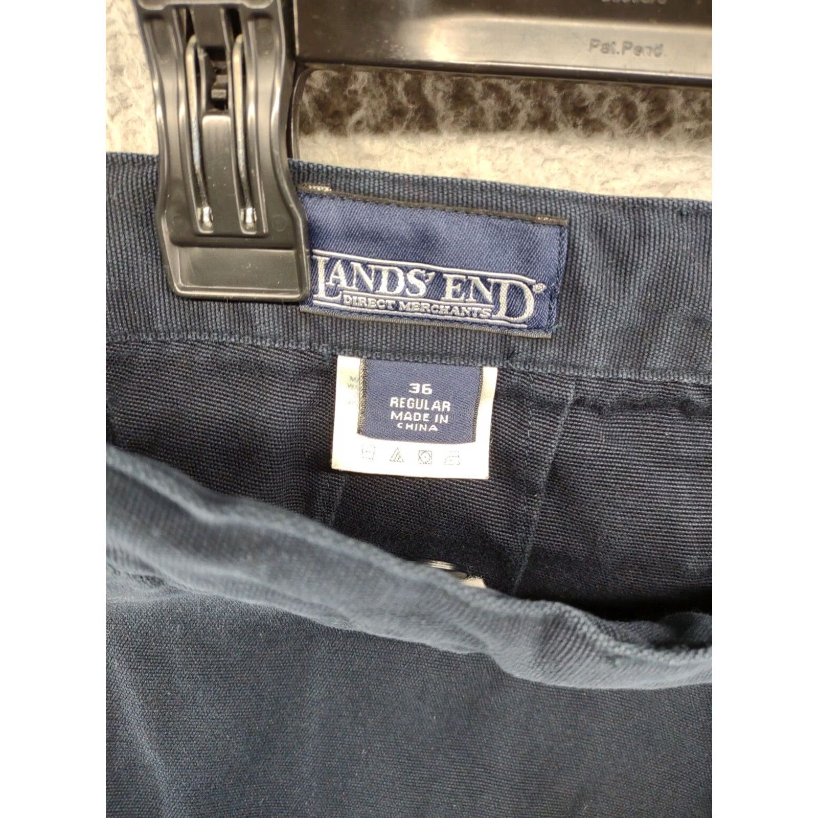 Lands' End Lands' End Men's Scrub Type Pants in Size 36 Blue Drawstring Button Fly Relaxed Cotton 29 Inseam Size US 36 / EU 52 - 4 Thumbnail