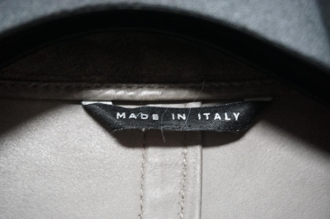 Gucci GUCCI Suede Leather Tailored Jacket Gray 44 Size US S / EU 44-46 / 1 - 3 Thumbnail