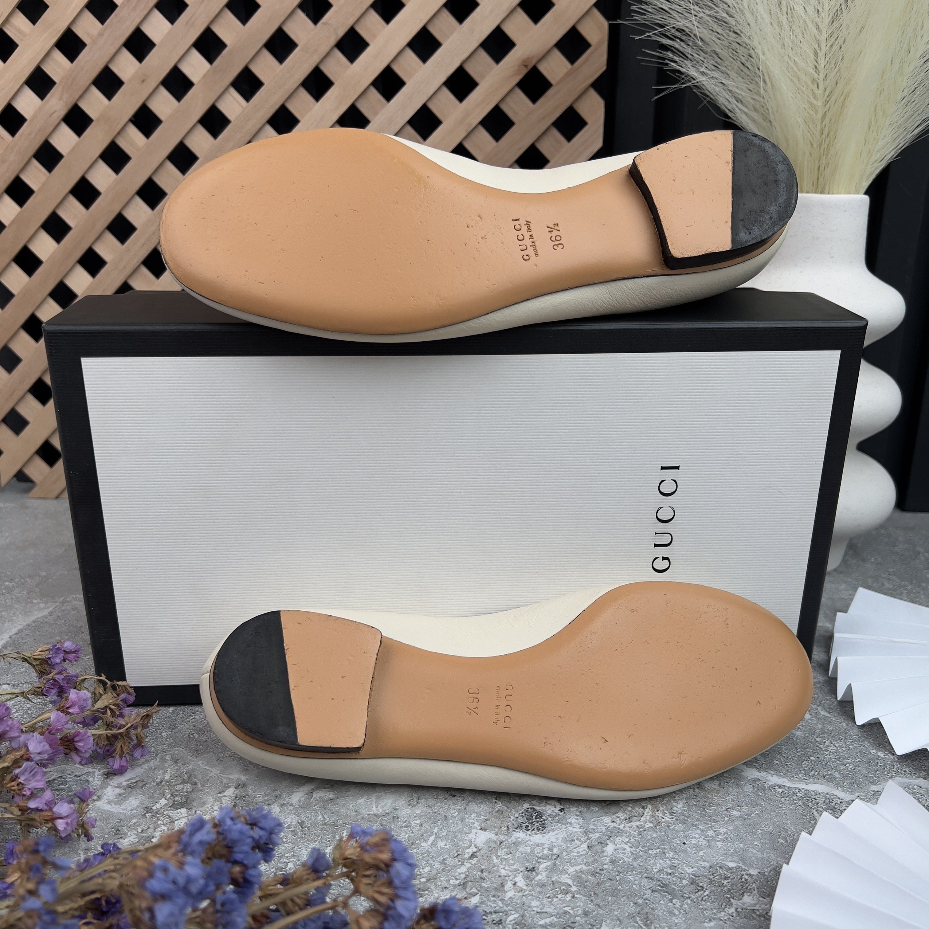 Gucci Ballerines Horsebit Ballet Flats Leather Size US 6.5 / IT 36.5 - 8 Thumbnail