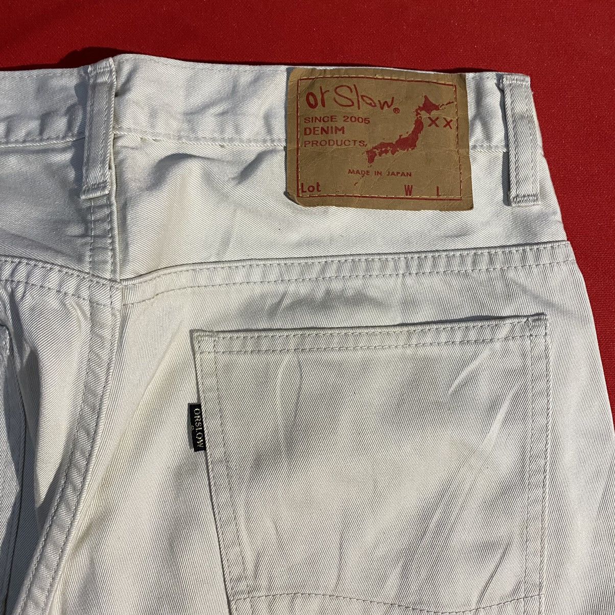 Orslow Or Slow White Jeans | Grailed