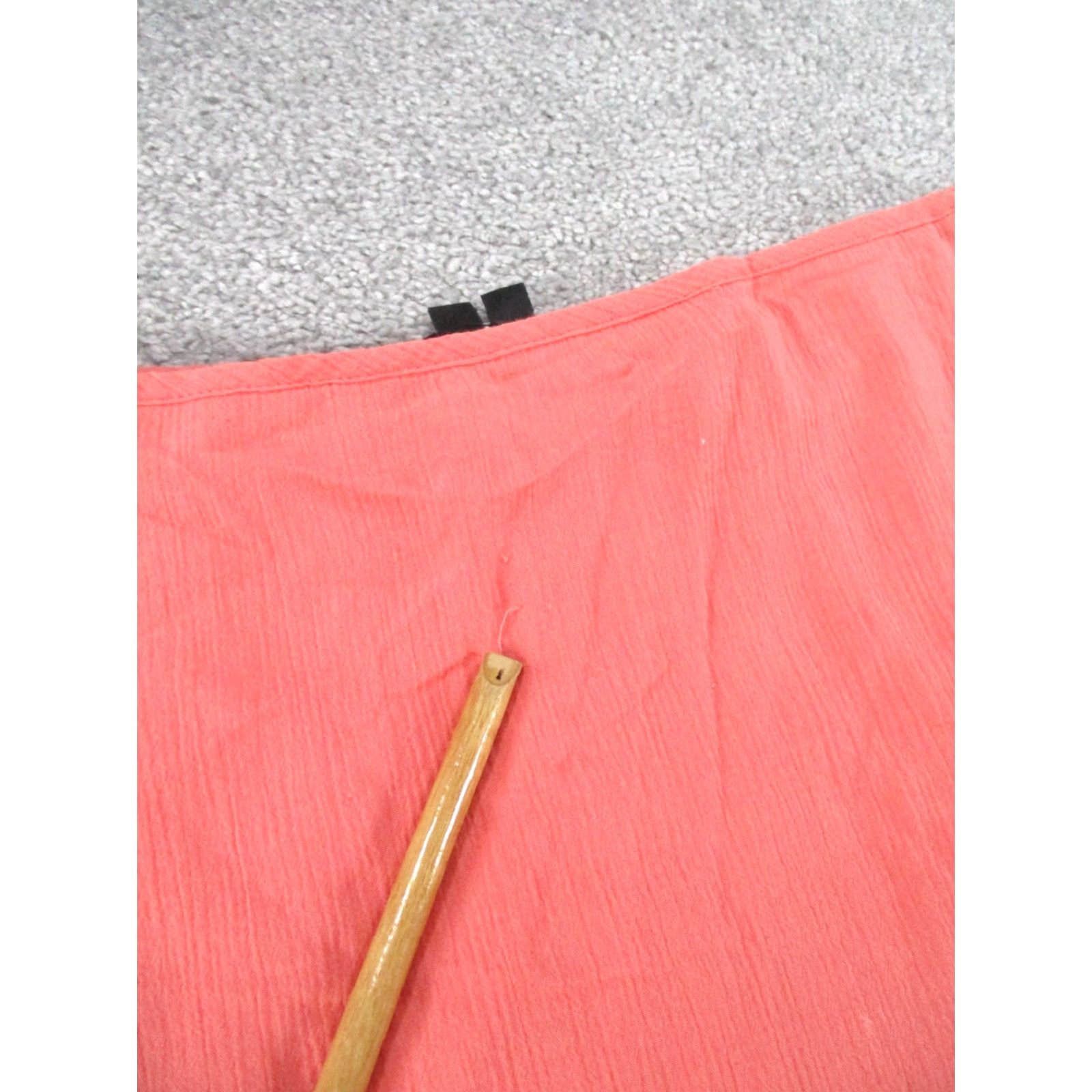 Theory Theory Skirt Womens 0 Pink Midi Cotton Silk Spandex Zipper Flare (Lightweight) Civic 90s? Size 25" / US 0 / IT 36 - 3 Thumbnail