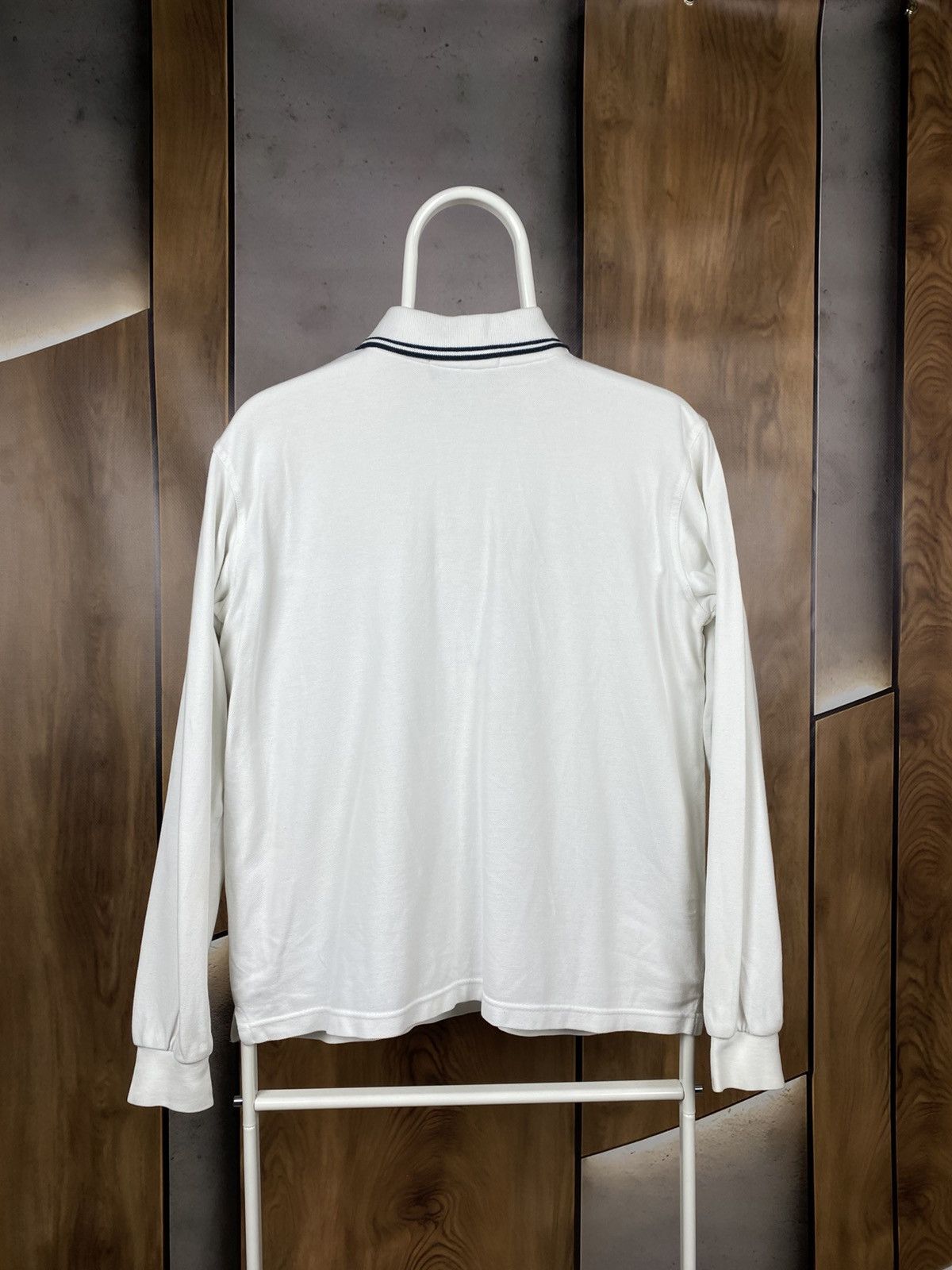 Fred Perry 🍃Vintage 90s Sweatshirt Long Sleeve Fred Perry Striped Tee🍃 Size US S / EU 44-46 / 1 - 11 Thumbnail