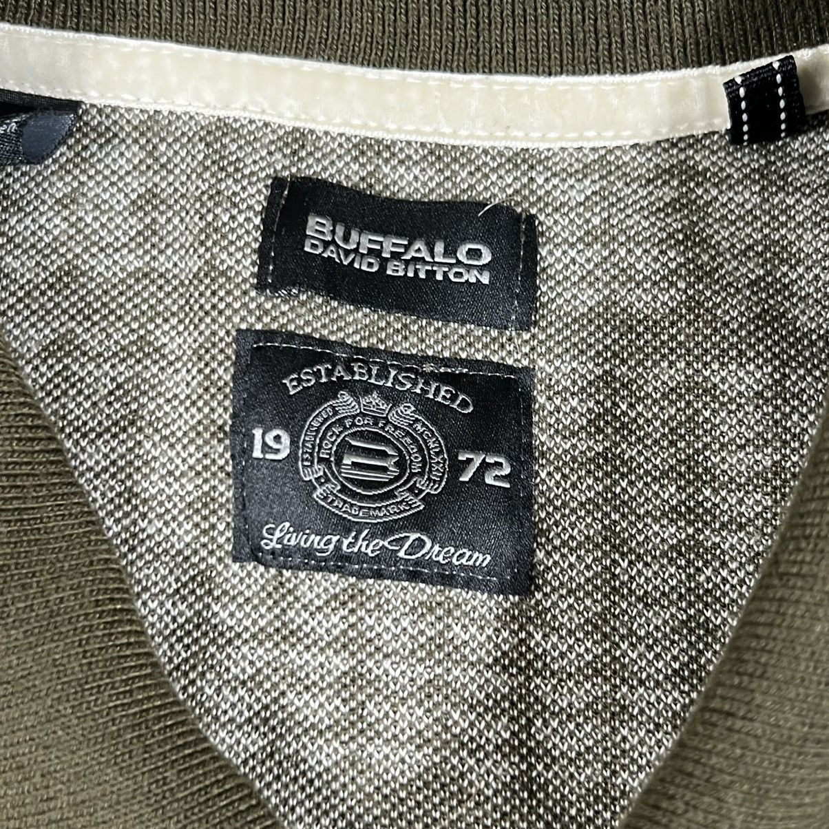 Buffalo David Bitton Buffalo David Short Sleeve Knit Button Up Shirt Olive Sz L Size US L / EU 52-54 / 3 - 3 Thumbnail