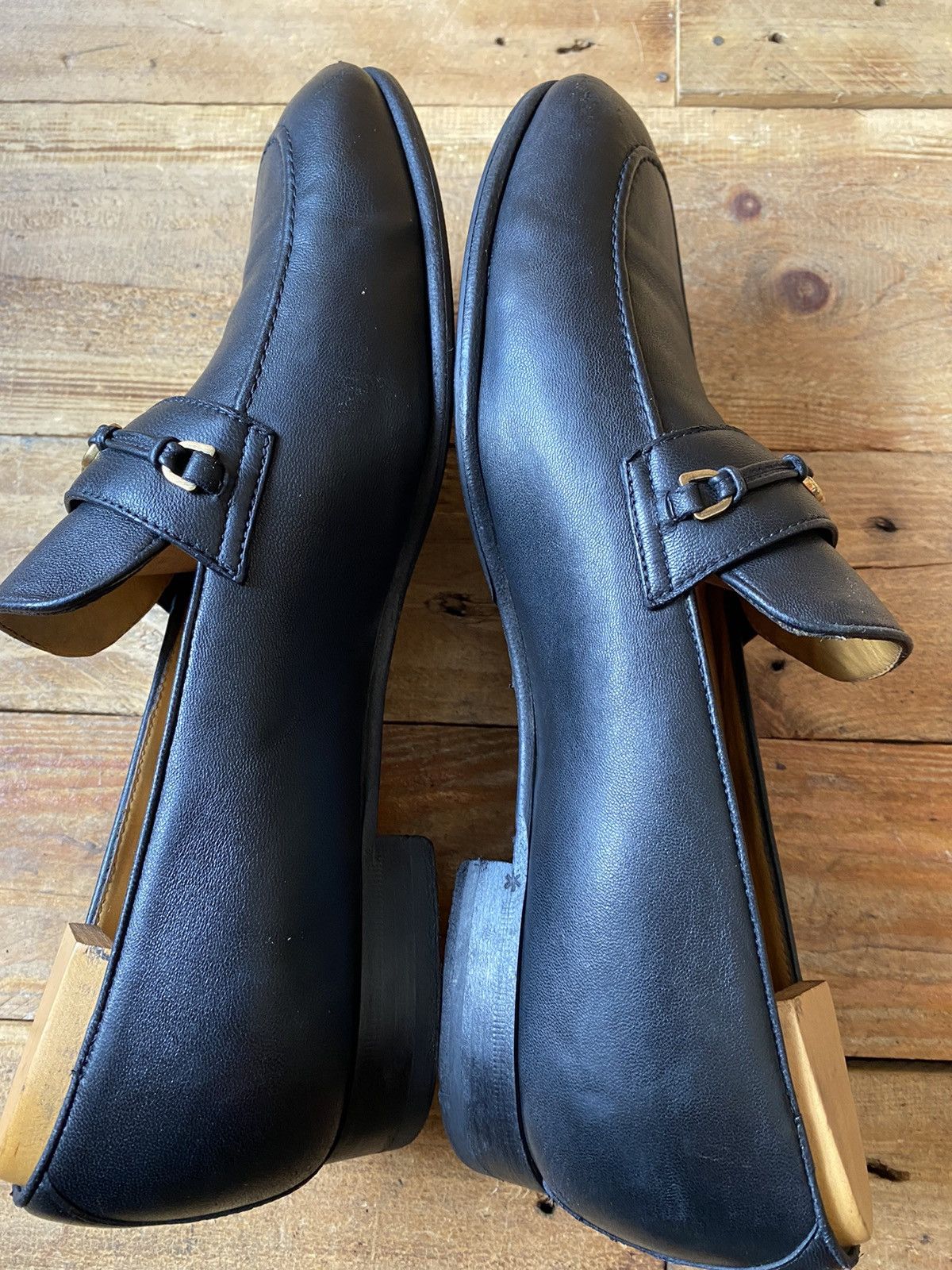 Gucci Gucci horsebit GG logo black leather loafers uk sz 9 US10 Size US 10 / EU 43 - 9 Thumbnail