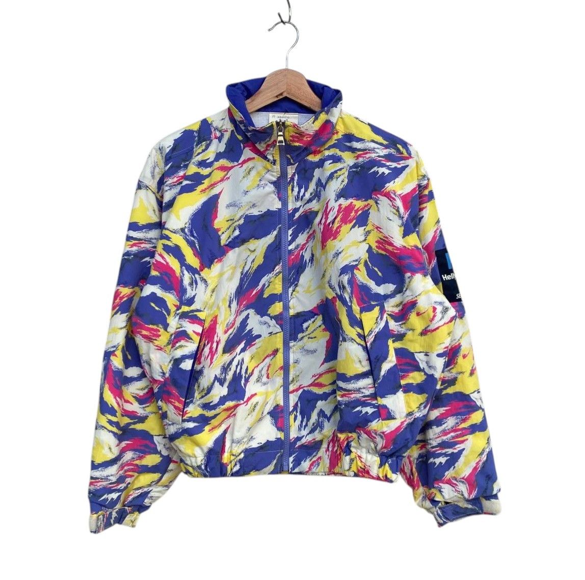 Helly Hansen Vintage 90s Helly Hansen Neon Brushstroke"Sea Life"Abstract Size US S / EU 44-46 / 1 - 2 Thumbnail