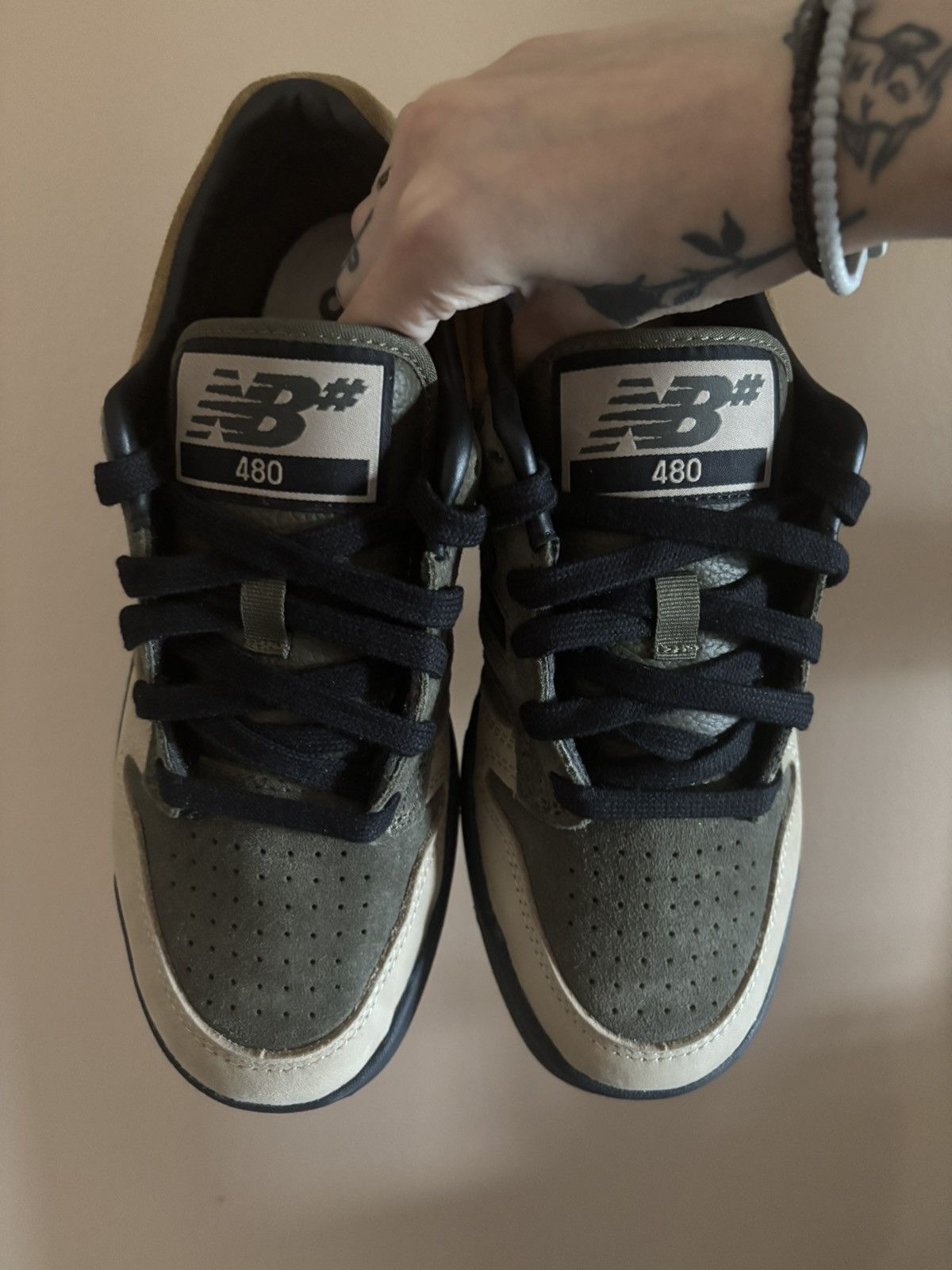 New Balance New Balance Numeric 480 'Olive Tan' Size US 6.5 / EU 39-40 - 3 Thumbnail