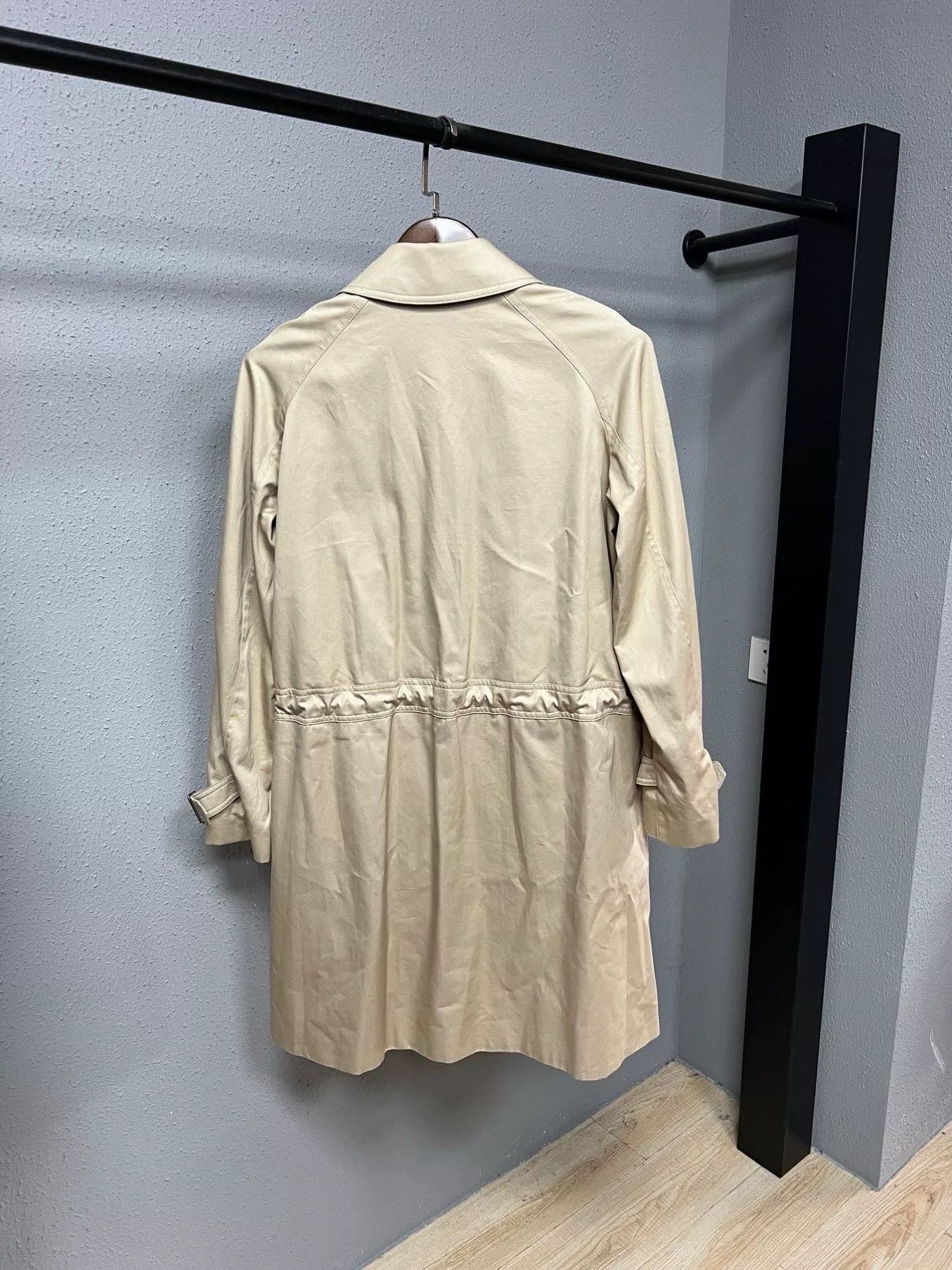 Burberry Burberry Single-Breasted Check Trench Coat Size US 7 / EU 40 - 2 Thumbnail
