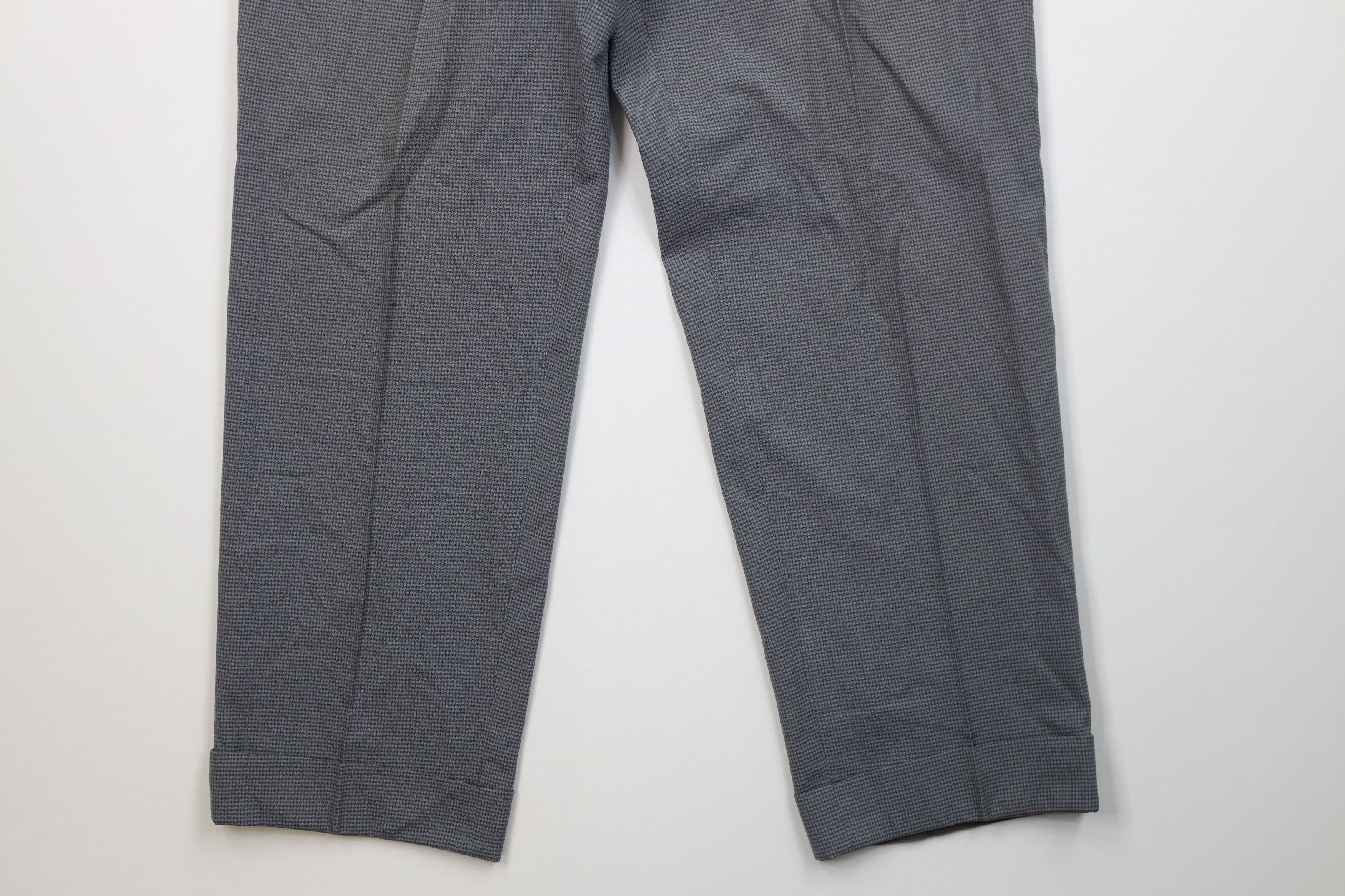Vintage Vintage 30s Rockabilly Wool Blend Chino Pants Houndstooth Size US 34 / EU 50 - 4 Thumbnail