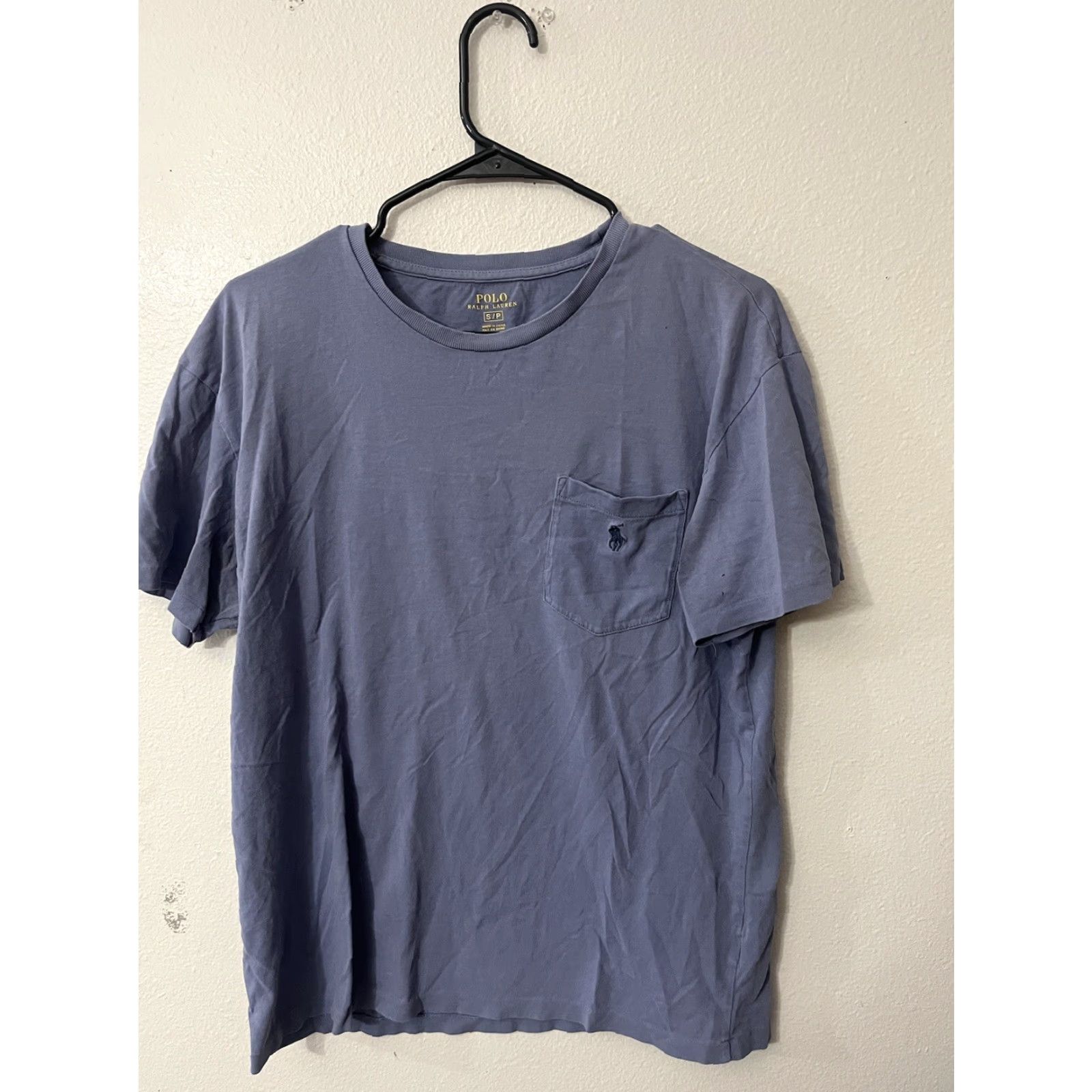 Polo Ralph Lauren Polo Ralph Lauren Crew T-Shirt Top Tee Small Blue Classic Fit Pocket Size US S / EU 44-46 / 1 - 2 Thumbnail