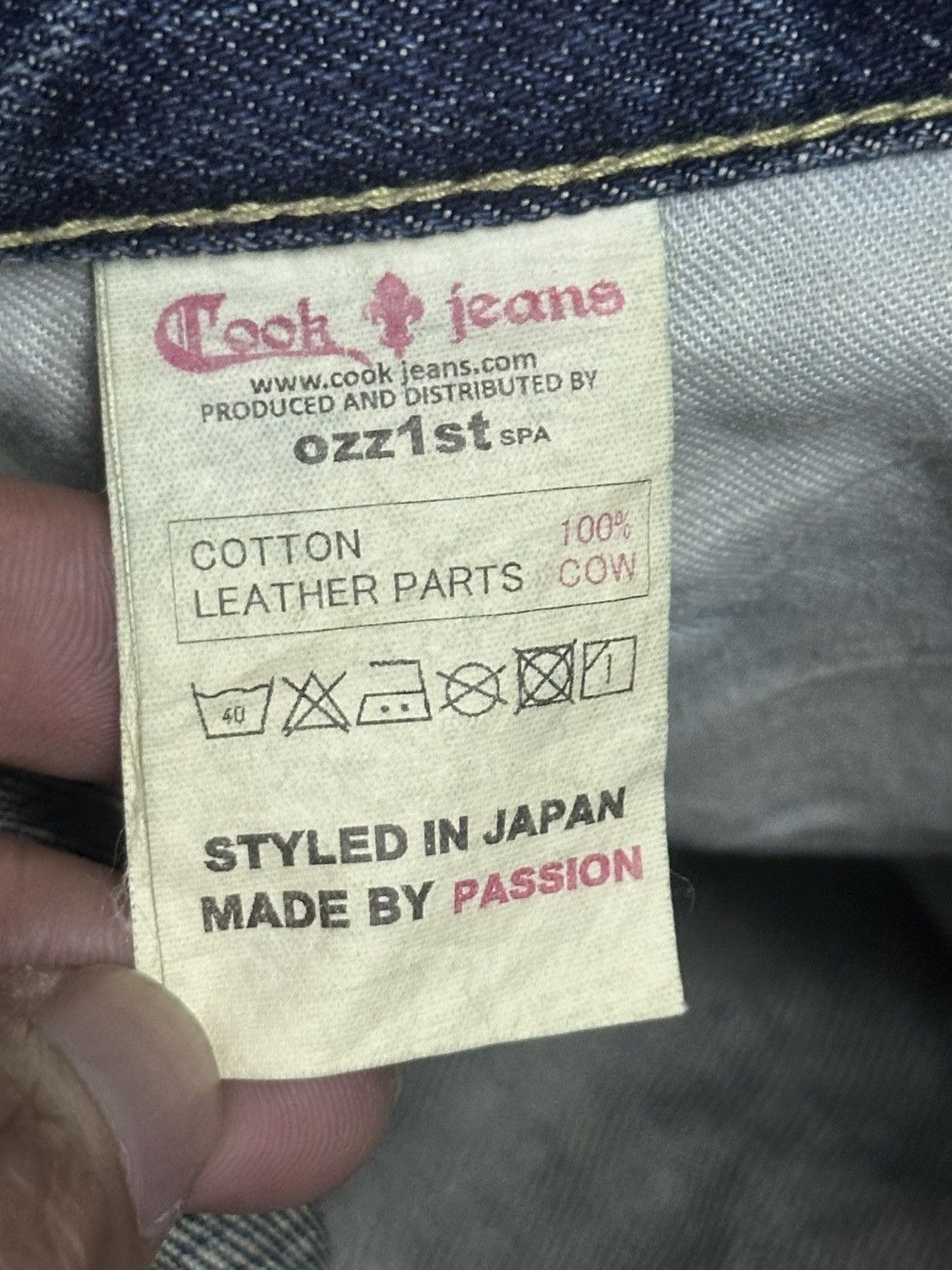 Japanese Brand 💥Cook Jeans 25th Anniversary Rare Release, Thunder💥 Size US 34 / EU 50 - 9 Thumbnail