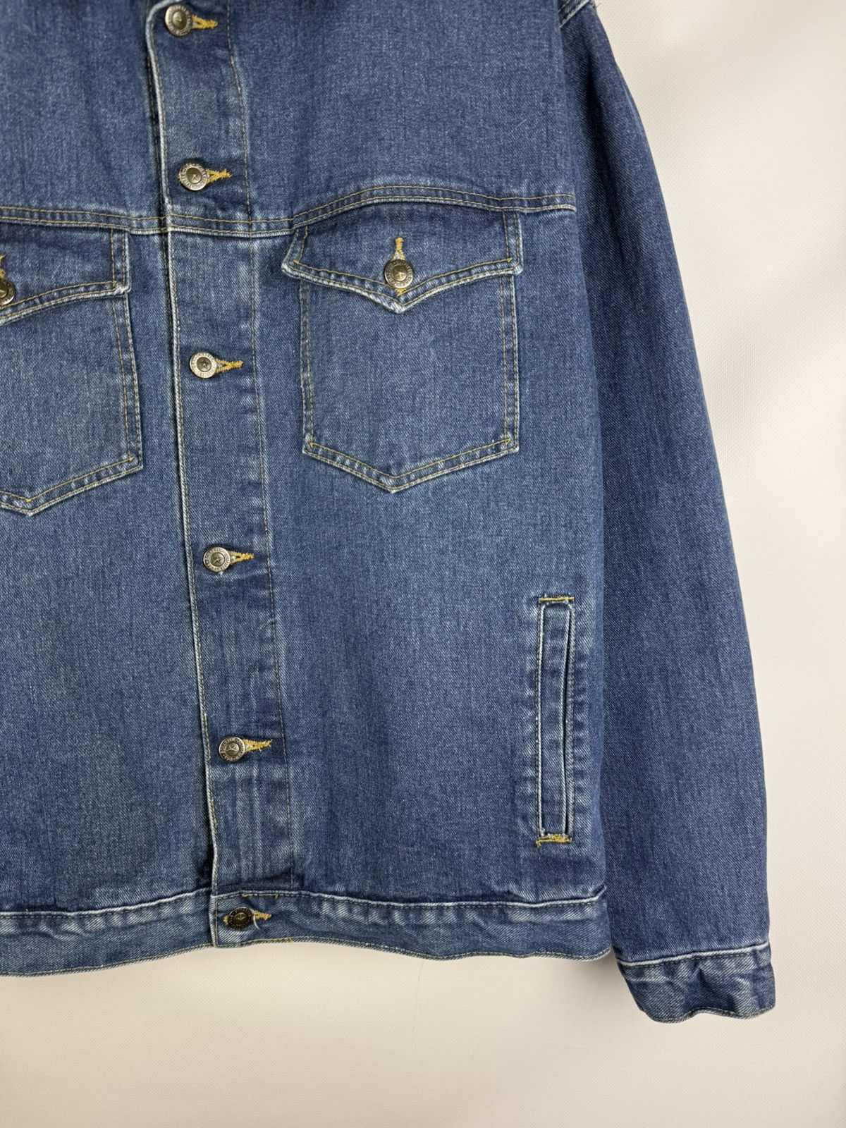 Other Schaefer Outfitter Denim Leather Collar Trucker Jacket Size US XL / EU 56 / 4 - 6 Thumbnail