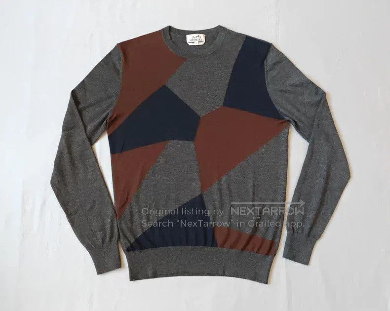 Hermes Hermes Cashmere sweater knitted sweater, dark gray, 80% ca Size US M / EU 48-50 / 2 - 1 Thumbnail