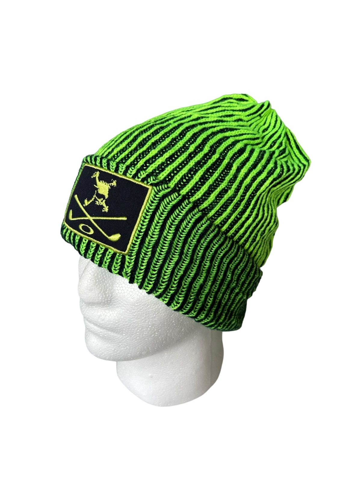 Japanese Brand × Oakley Vintage Oakley Skull Crazy Design Beanie Hats☠️☠️💥 Size ONE SIZE - 2 Thumbnail