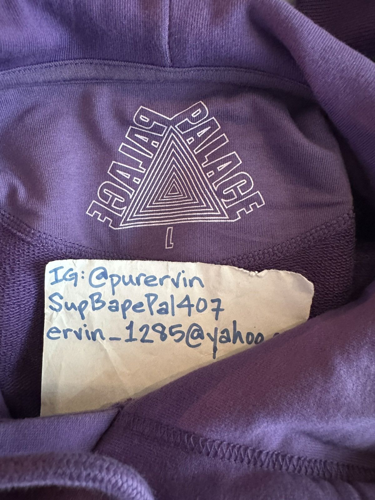Palace Surkit Hood Purple size Large Size US L / EU 52-54 / 3 - 3 Thumbnail