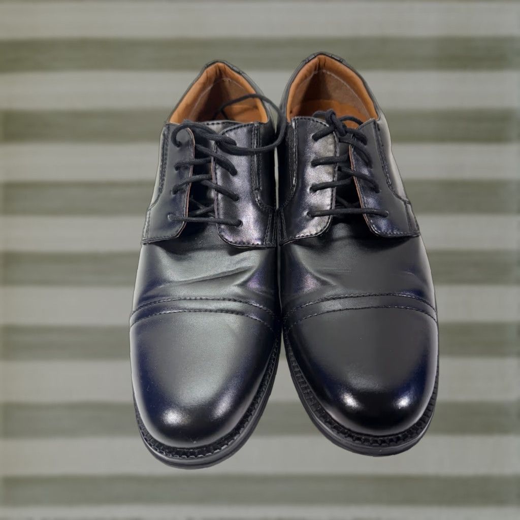 Dockers Dockers Mens Dress Shoes Oxford Cap Toe Lace Up Black 11M Br ogue Stylish Classic Modern Size ONE SIZE - 1 Thumbnail