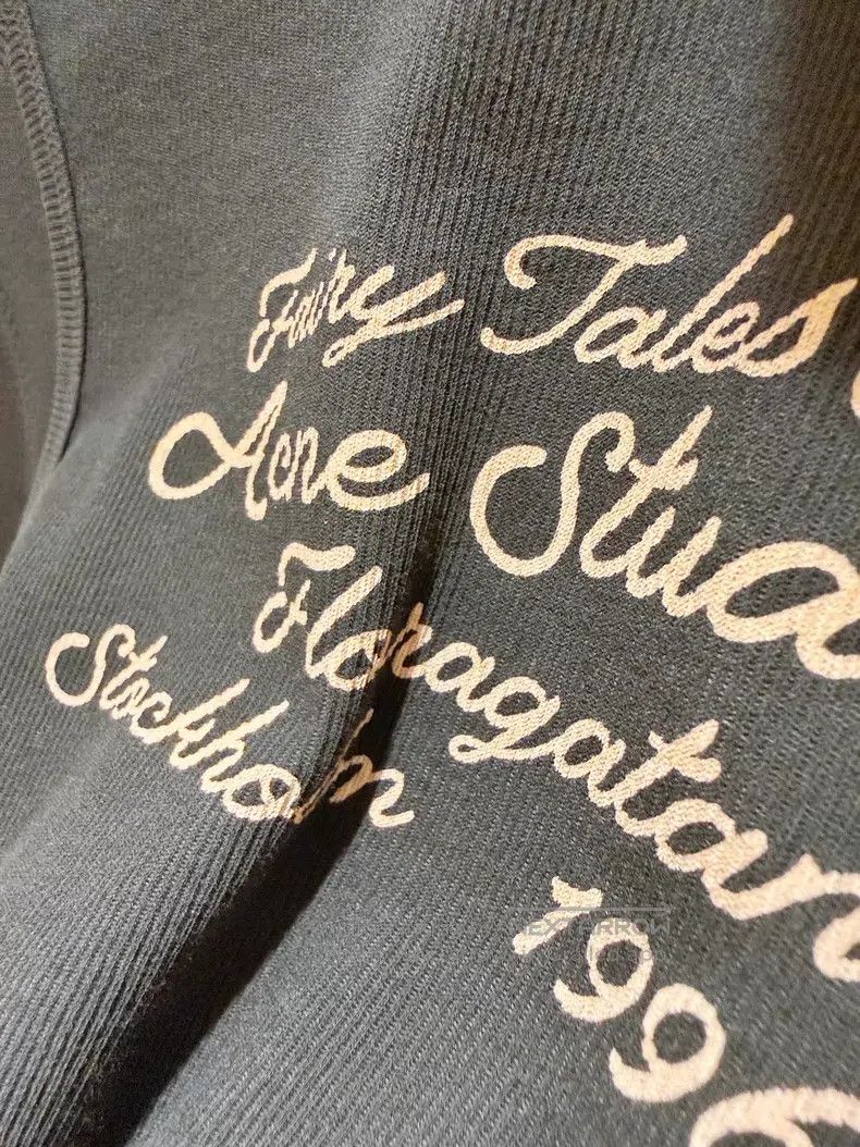 Acne Studios Acne Studios Dark Blue Lettering Print Fake Two Piece Long Size XS / US 0-2 / IT 36-38 - 6 Thumbnail