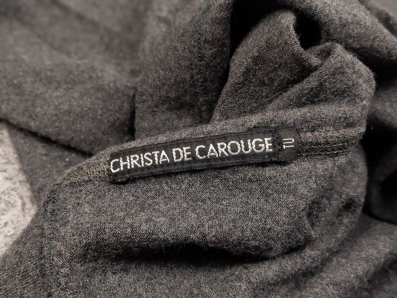 Designer Christa De Carouge Design Gray Wool Oversized Light Sweater Size ONE SIZE - 16 Thumbnail