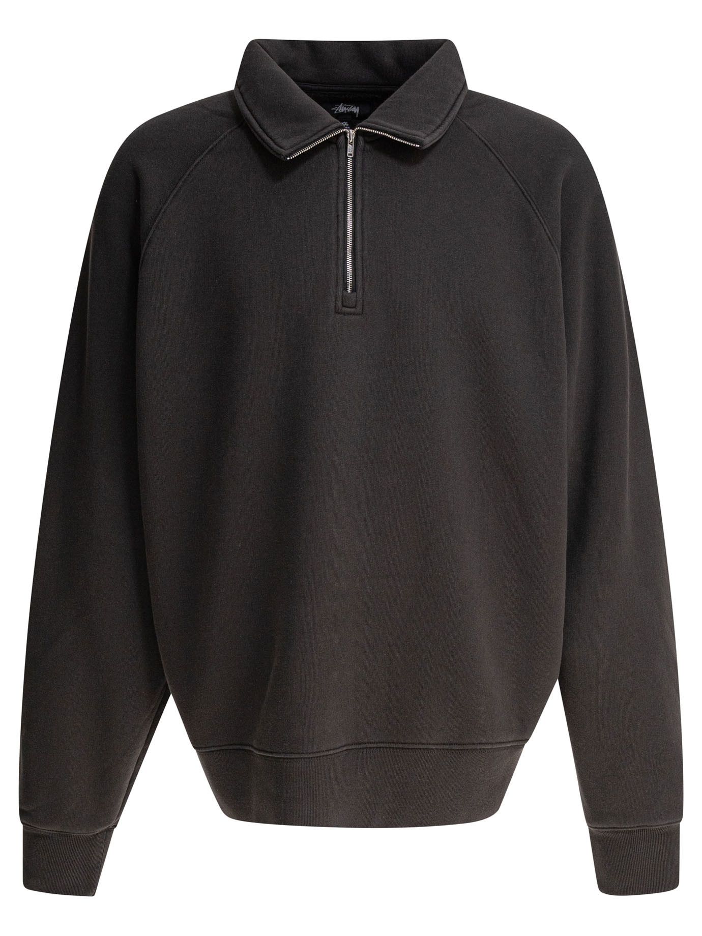 Stussy Fleece Raglan Zip Mock Size US XXL / EU 58 / 5 - 1 Thumbnail