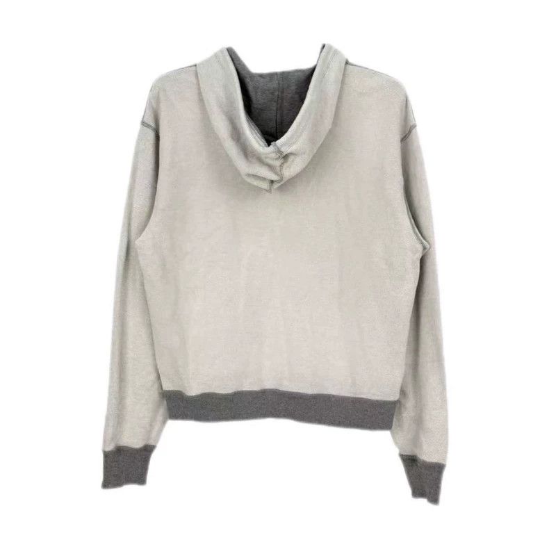 Loewe LOEWE Gray embroidered bee logo hoodie Size L / US 10 / IT 46 - 2 Thumbnail