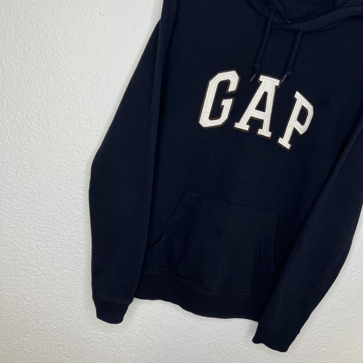 Gap Gap Vintage Hoodie Navy Big Logo Spellout Retro Y2K Drill Size US M / EU 48-50 / 2 - 2 Thumbnail