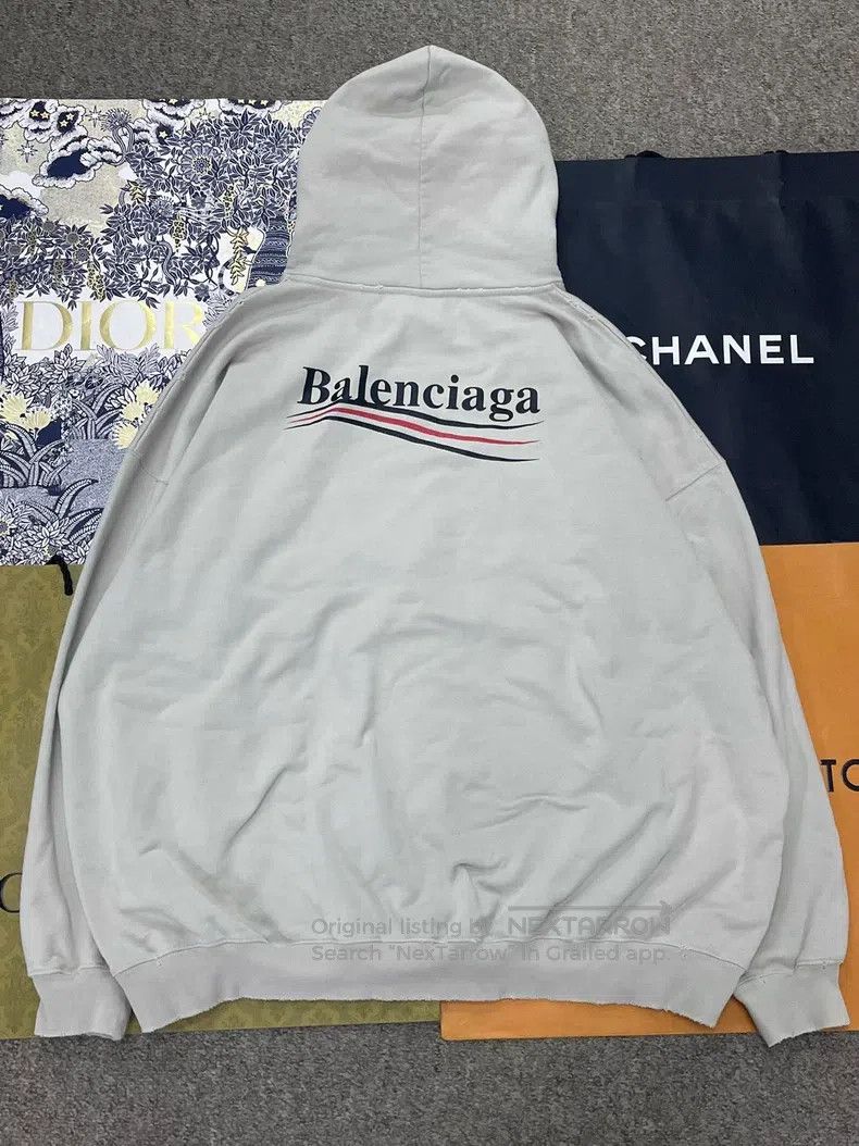 Balenciaga Balenciaga Cola Letter Embroidered Hoodie Sweatshirt Size US XXS / EU 40 - 3 Thumbnail