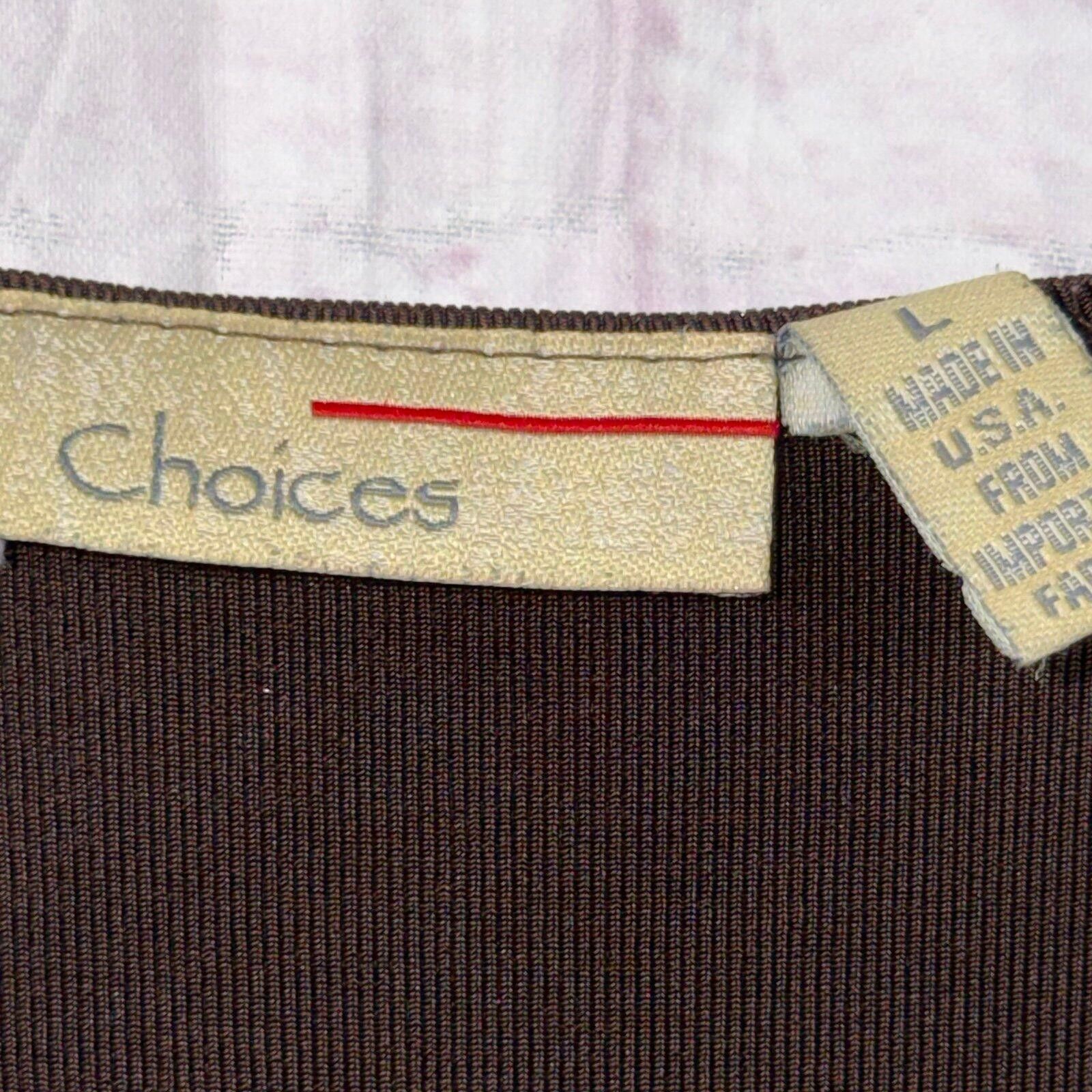 Other Choices Brown Acetate Blend Short Sleeve Blouse Womens Large Size L / US 10 / IT 46 - 5 Thumbnail