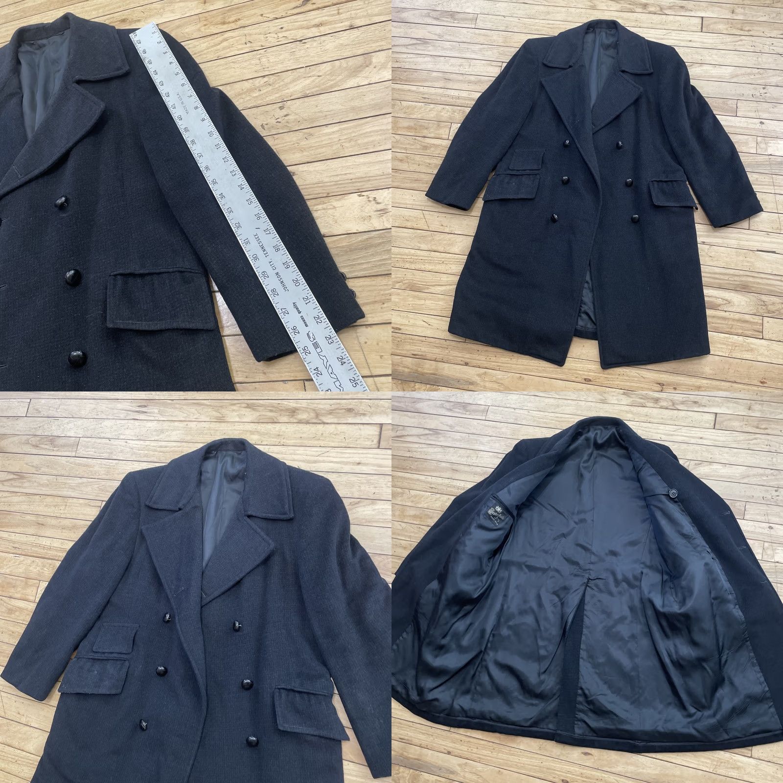 Doublet VINTAGE Robert Hall Westerfield Wool Trench Coat Men Double Breasted Black Wool 54 EU 42 US 42 Regular Coat Boys Mens Size US XS / EU 42 / 0 - 9 Thumbnail