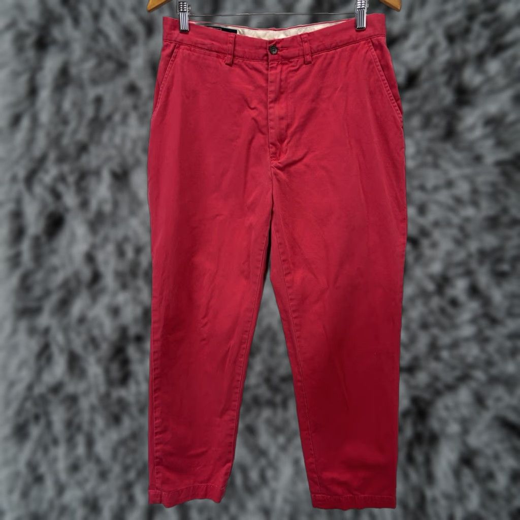 Polo Ralph Lauren VINTAGE Polo Ralph Lauren Prospect Chino Pants Men’s 32x32 Light Red Pink Cotton Flat Front Preppy Size US XS / EU 42 / 0 - 1 Thumbnail