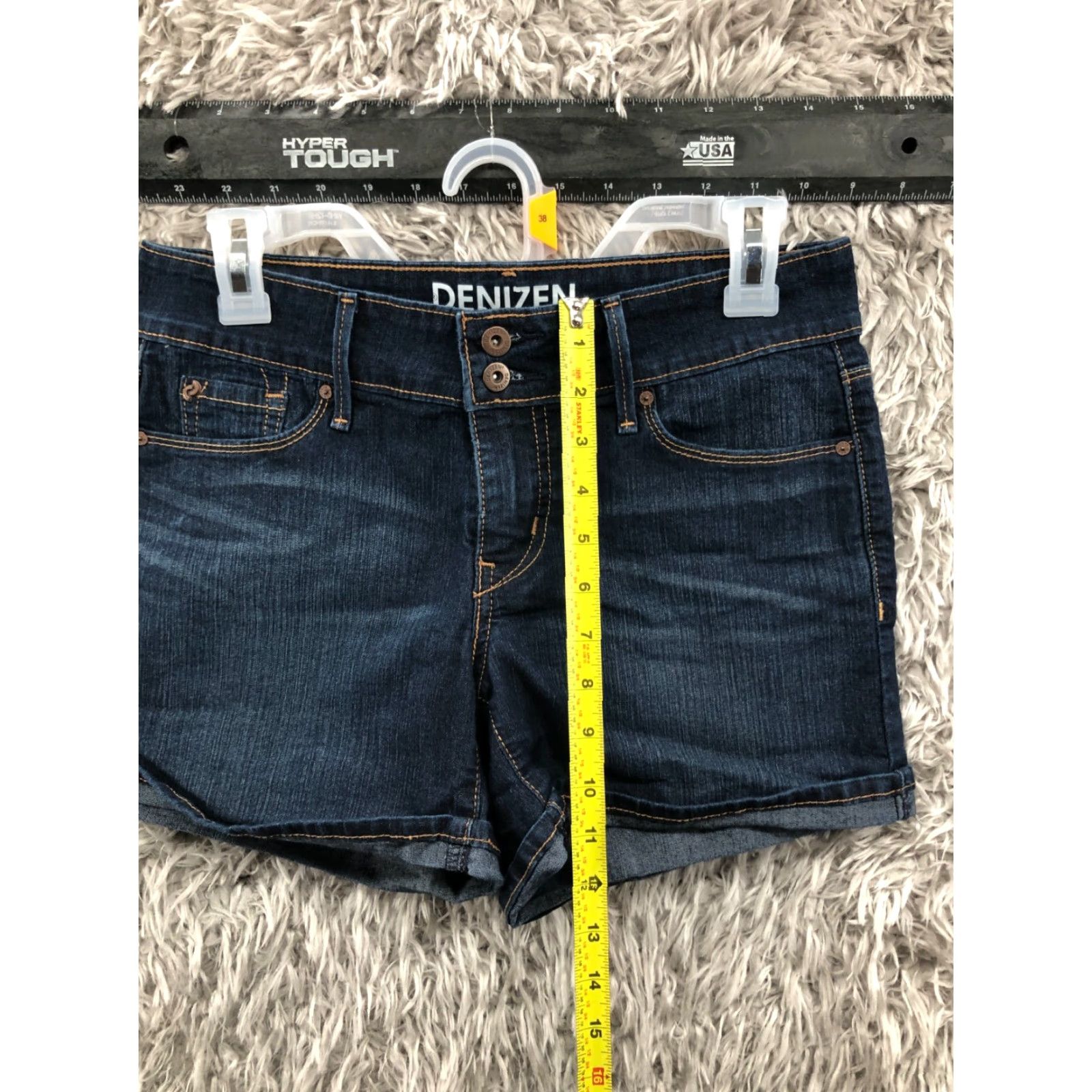 Denizen Denizen Boyfriend Shorts Womens Size 2 Mid Rise Dark Wash Blue Denim Jean Size 26" / US 2 / IT 38 - 3 Thumbnail