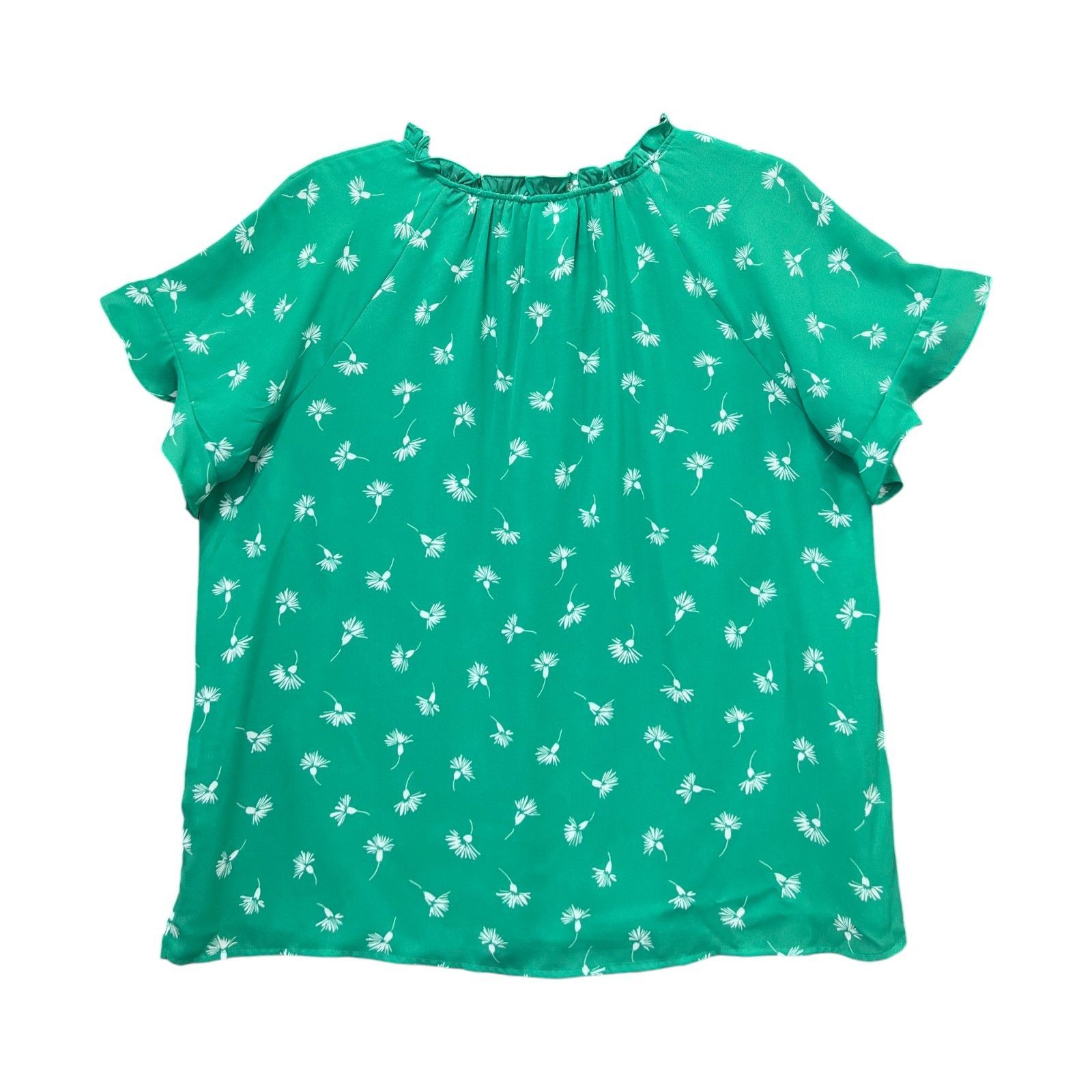 Other Liz Claiborne - Women's Plus Size Short Sleeve Open Neck Bow Size XS / US 0-2 / IT 36-38 - 4 Thumbnail
