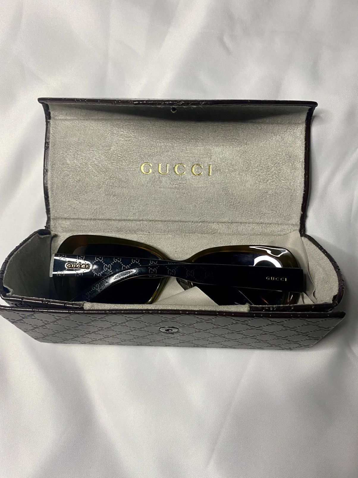 Gucci Gucci Brown Unisex Acetate Sunglasses Size ONE SIZE - 5 Thumbnail