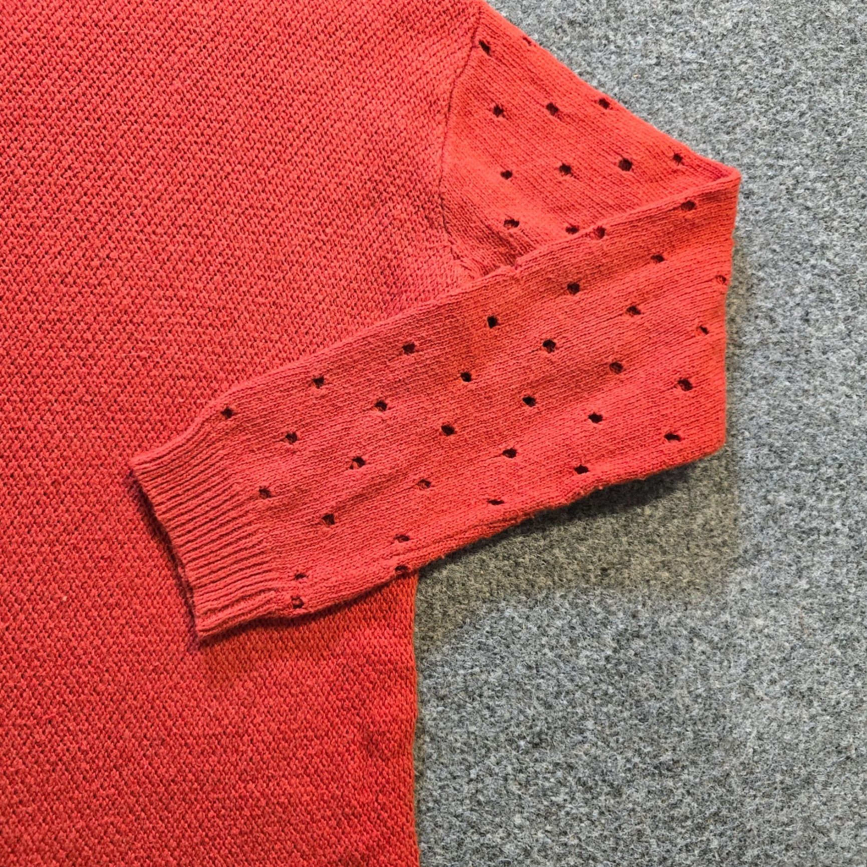 Anthropologie Moth Sweater Women Small Orange Cashmere Blend High Neck Pullover Casual Winter Fall Spring Size S / US 4 / IT 40 - 3 Thumbnail