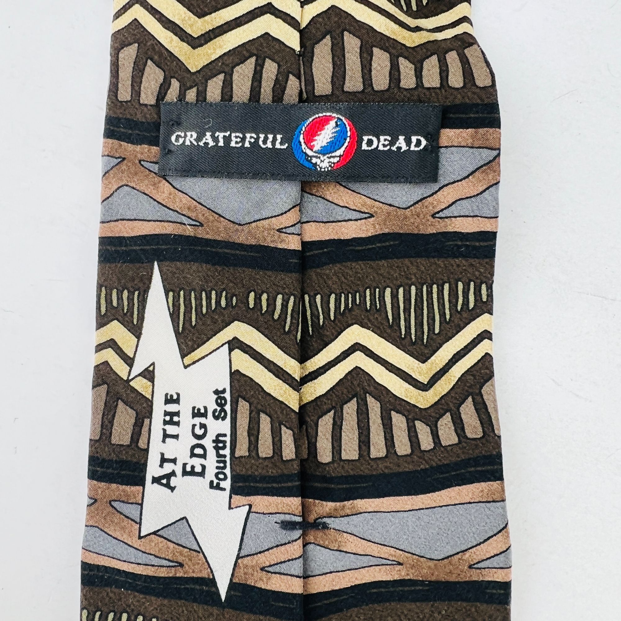Grateful Dead Grateful Dead Necktie Tie At The Edge Fourth Set 100% Silk Size ONE SIZE - 4 Thumbnail