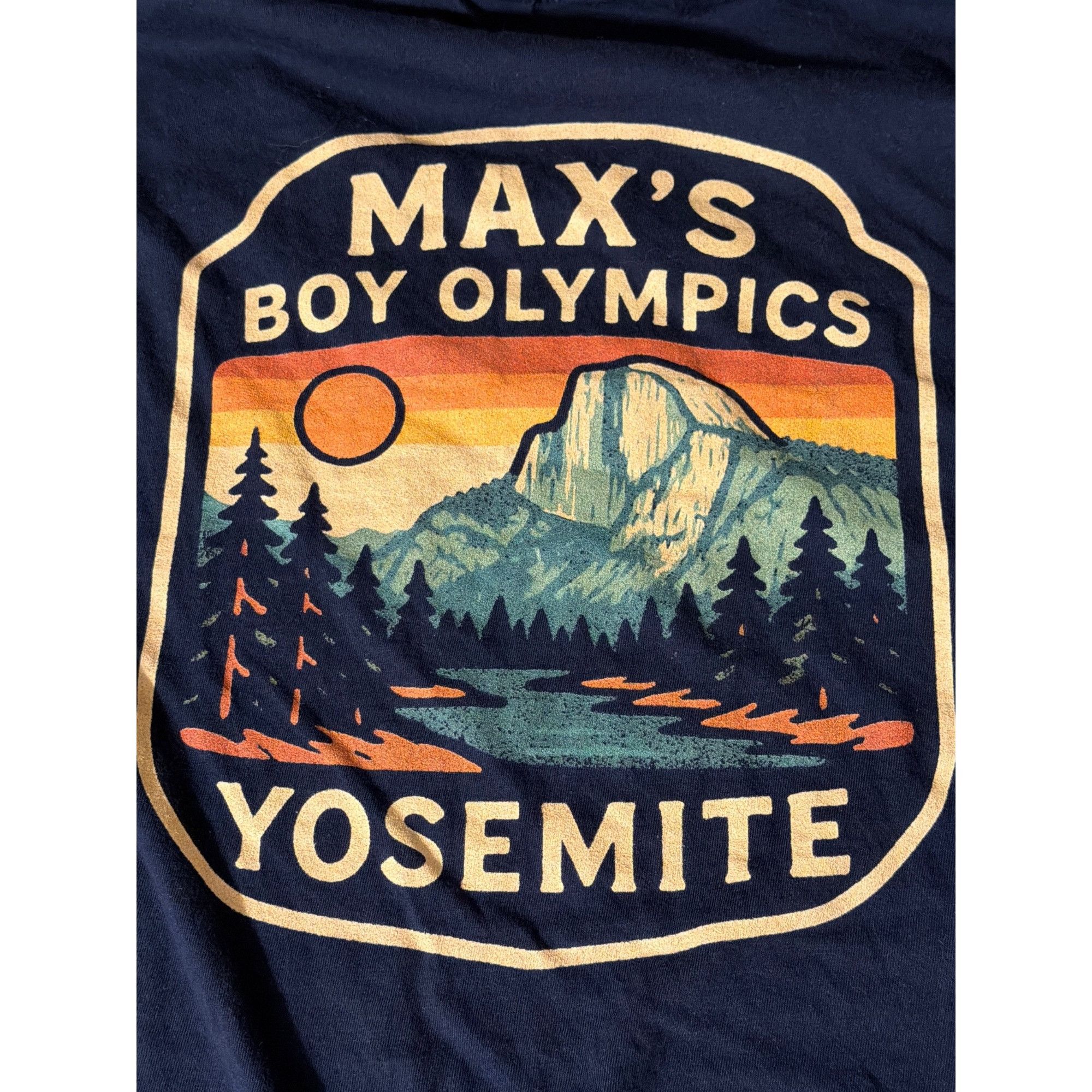 Gildan Max's Boy Olympic Yosemite T Shirt Navy Blue Gilden Cotton S Size US L / EU 52-54 / 3 - 1 Thumbnail