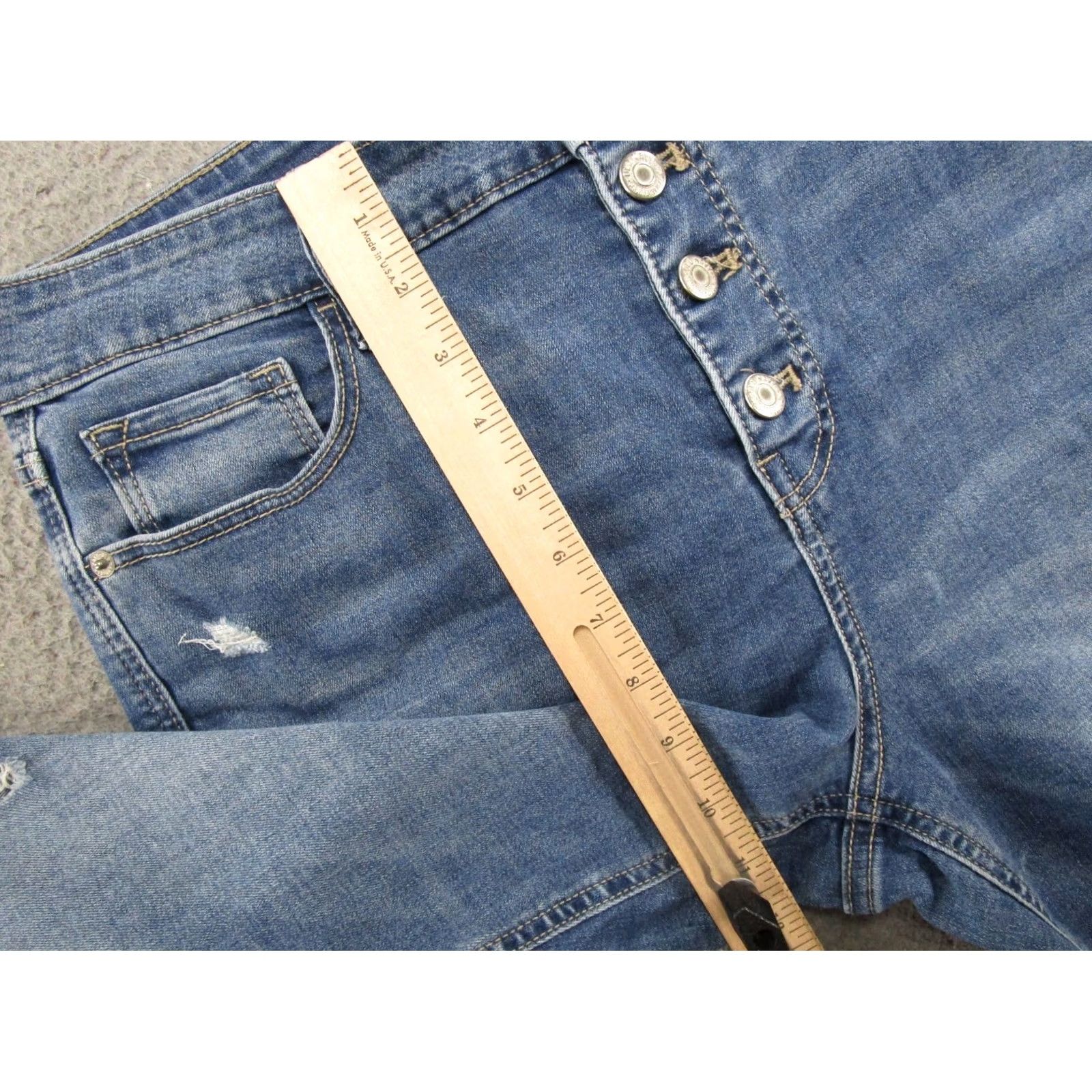 Old Navy Old Navy Jeans Womens 14 Rockstar High Rise Super Skinny Button Fly Size Size 36" / US 14 / IT 50 - 7 Thumbnail