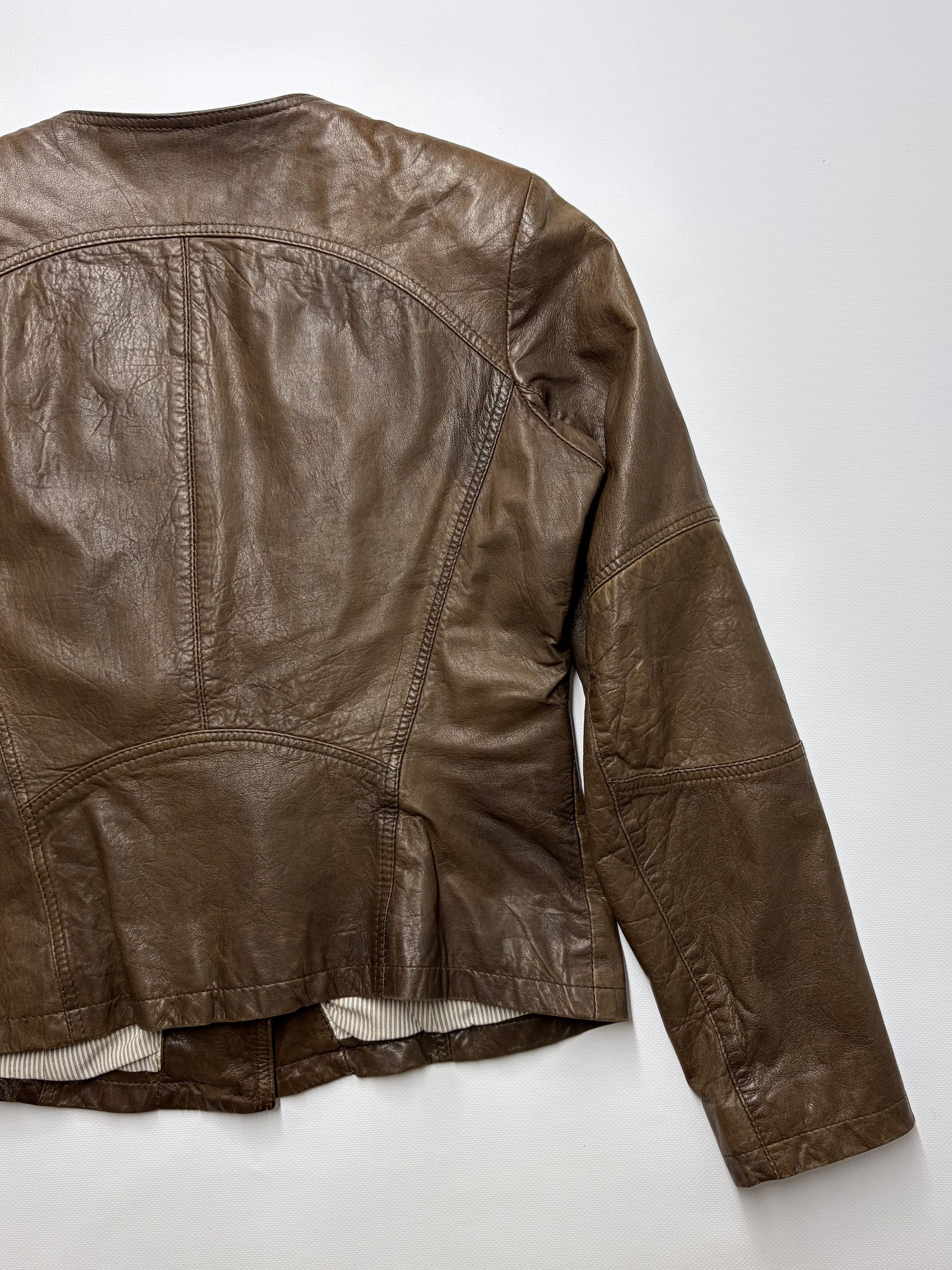 Vintage Vintage Crop Leather Women's Jacket Size M / US 6-8 / IT 42-44 - 10 Thumbnail