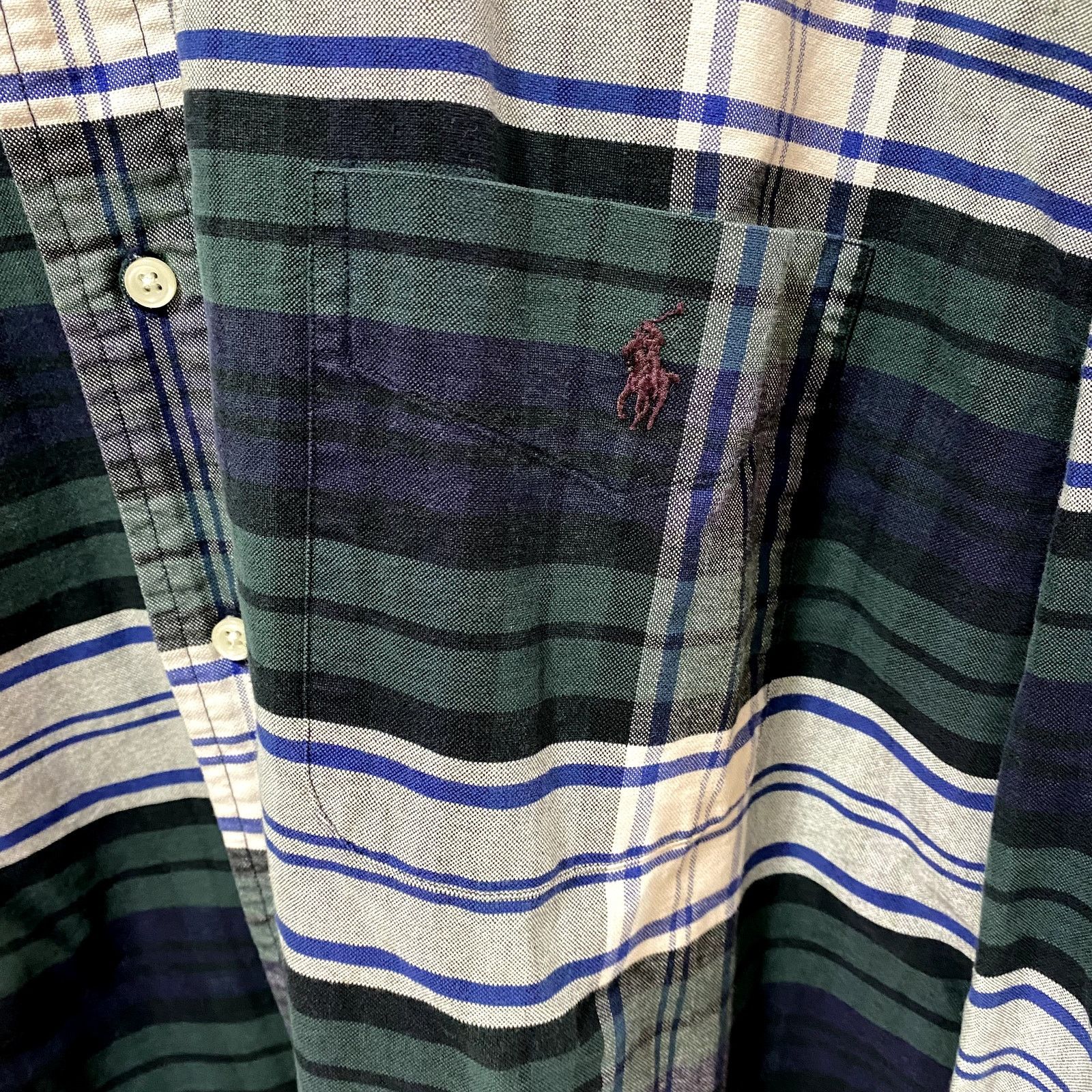 Polo Ralph Lauren Vintage Polo Ralph Lauren Big Shirt Plaid Button Up Size US XL / EU 56 / 4 - 6 Thumbnail