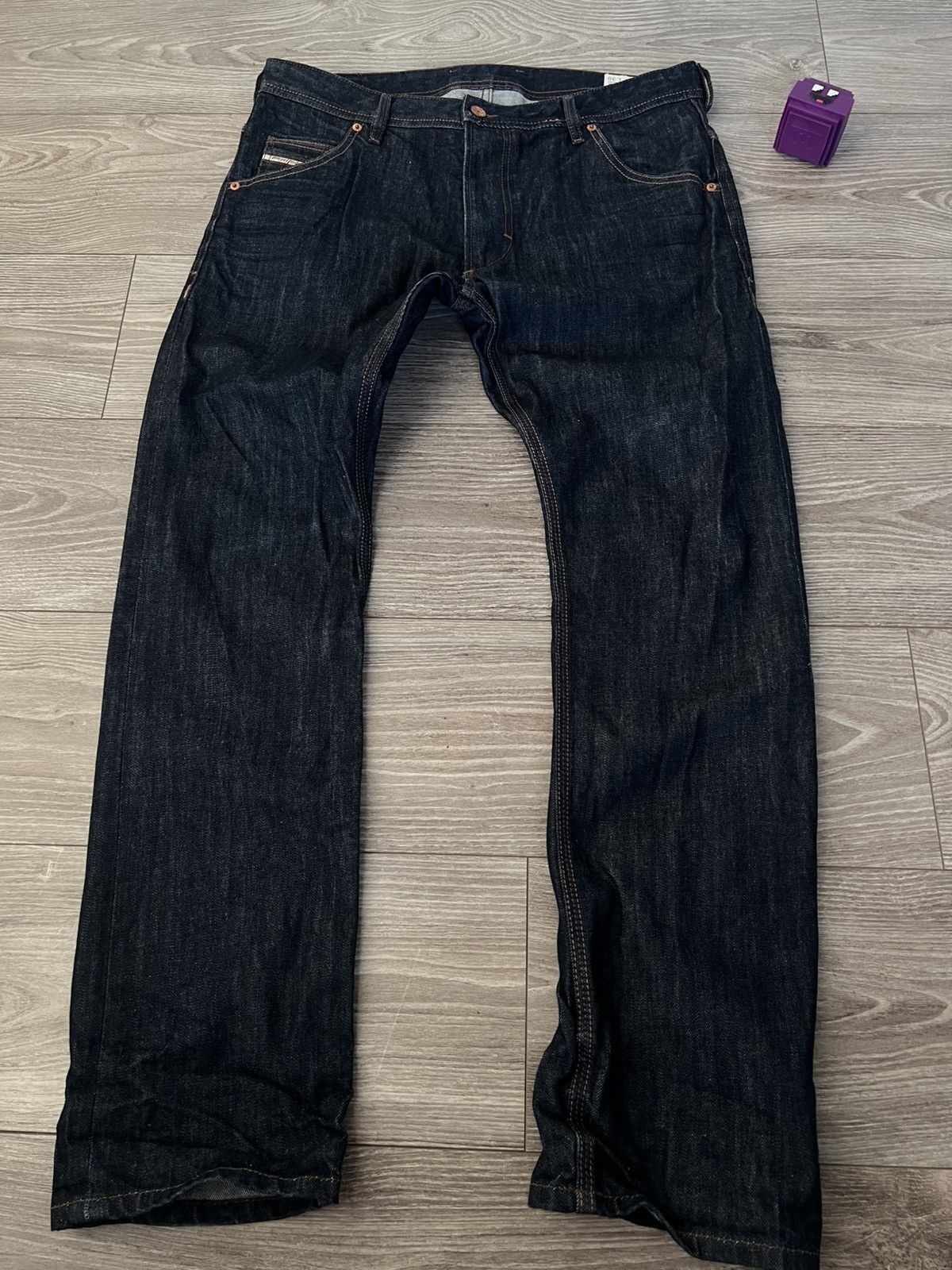 Diesel Diesel Avant Garde Krooley Regular Slim-Carrot Selvage Jeans Size US 33 - 1 Thumbnail