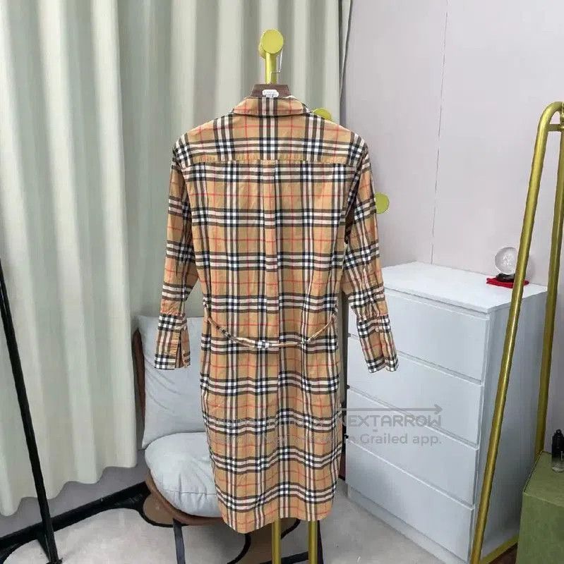 Burberry Burberry Women's Cotton Dress in Light Brown. Size S / US 4 / IT 40 - 2 Thumbnail