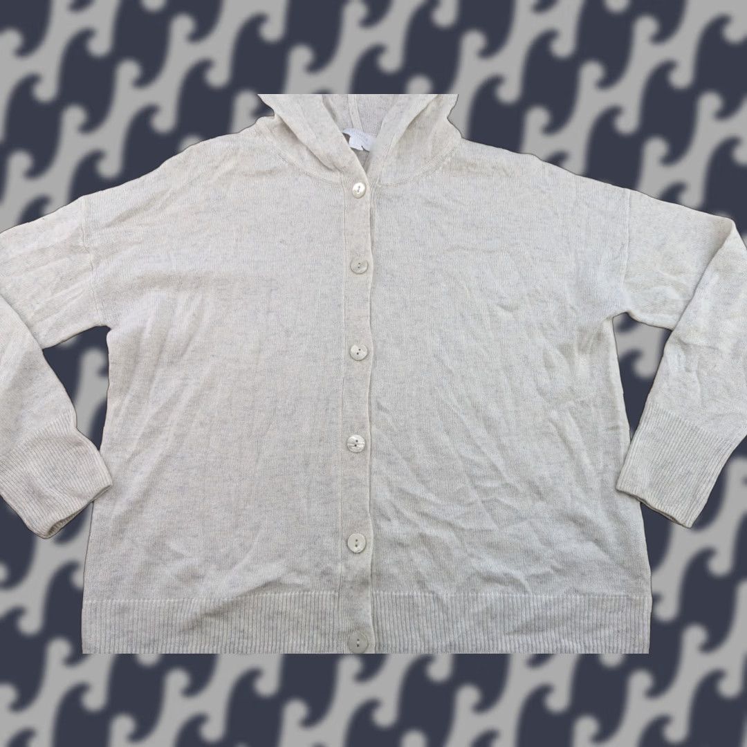 Vintage The White Company Lounge Cardigan Womens S Wool Viscose Hooded Soft Ladies Size S / US 4 / IT 40 - 1 Thumbnail
