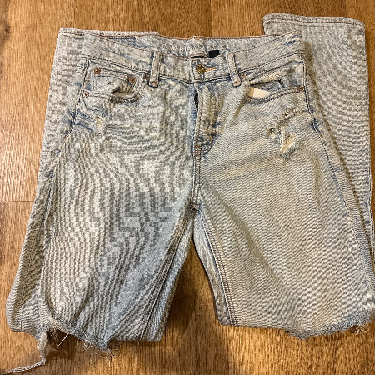 American Eagle Outfitters american eagle super high rise ankle straight Size 25" / US 0 / IT 36 - 2 Thumbnail